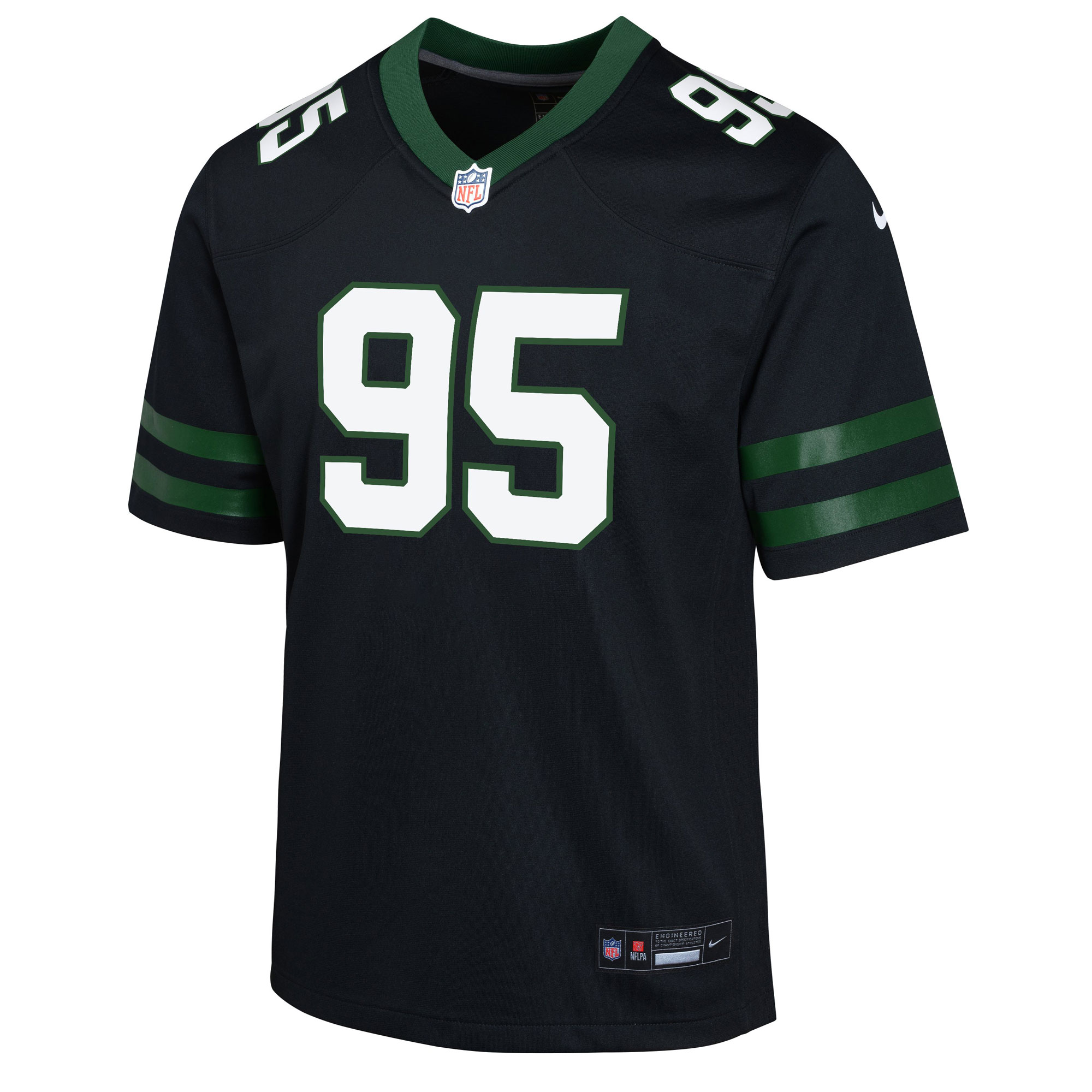 Alternative view of Youth New York Jets Quinnen Williams Legacy Black Alternate Game Jersey JS4406 nicesnker