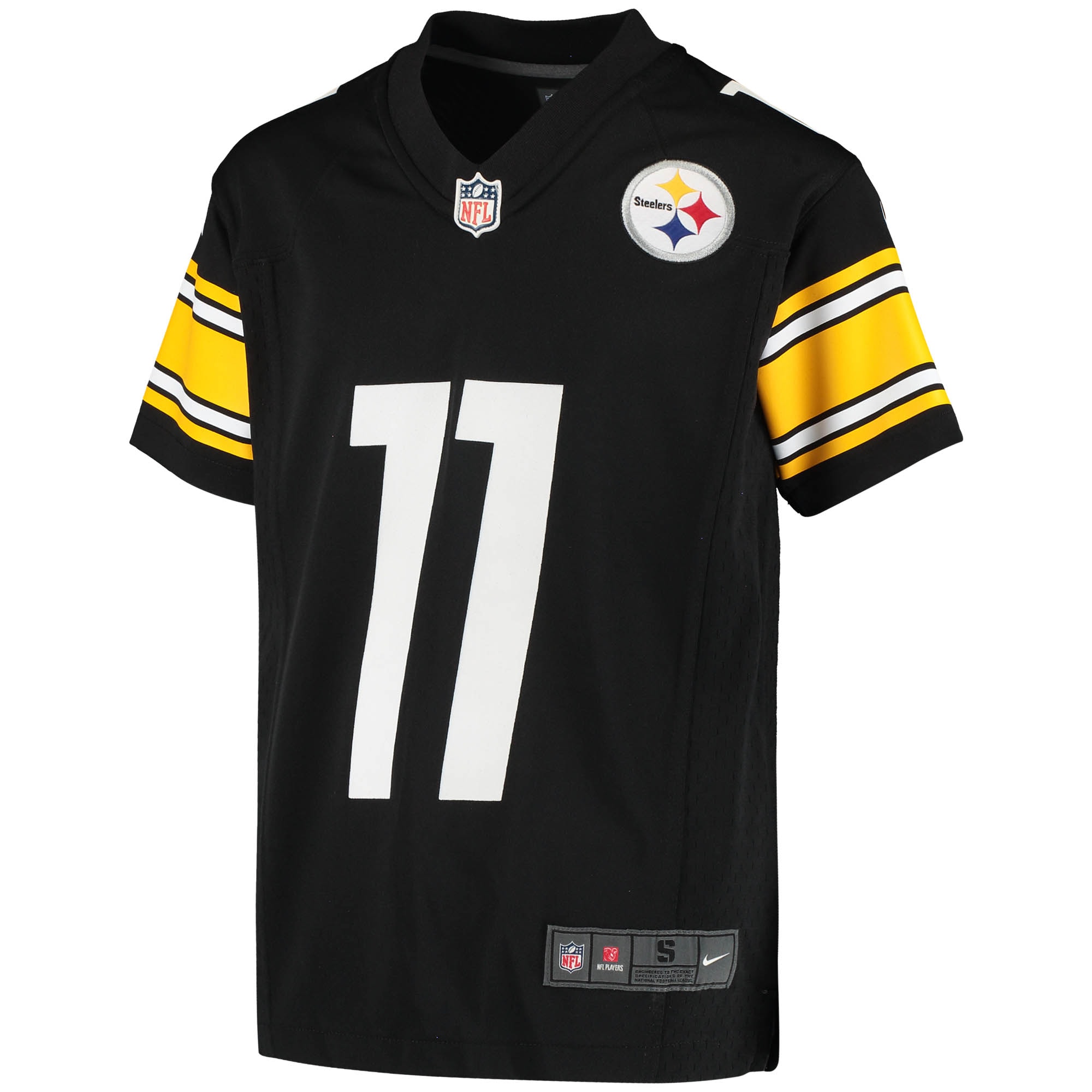 Alternative view of Youth Pittsburgh Steelers Chase Claypool Black Game Jersey JS5225 nicesnker