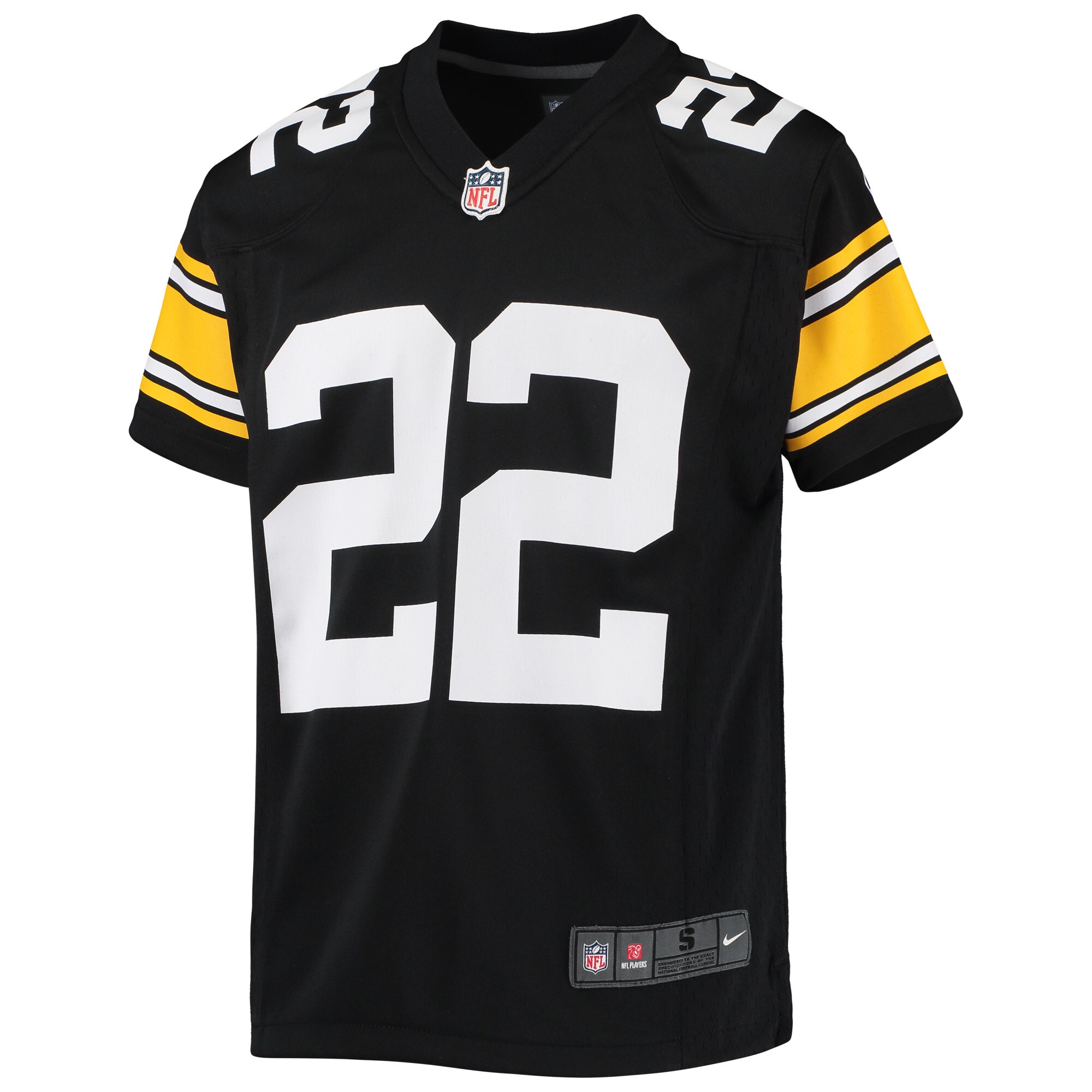 Alternative view of Youth Pittsburgh Steelers Najee Harris Black Game Jersey JS6529 nicesnker