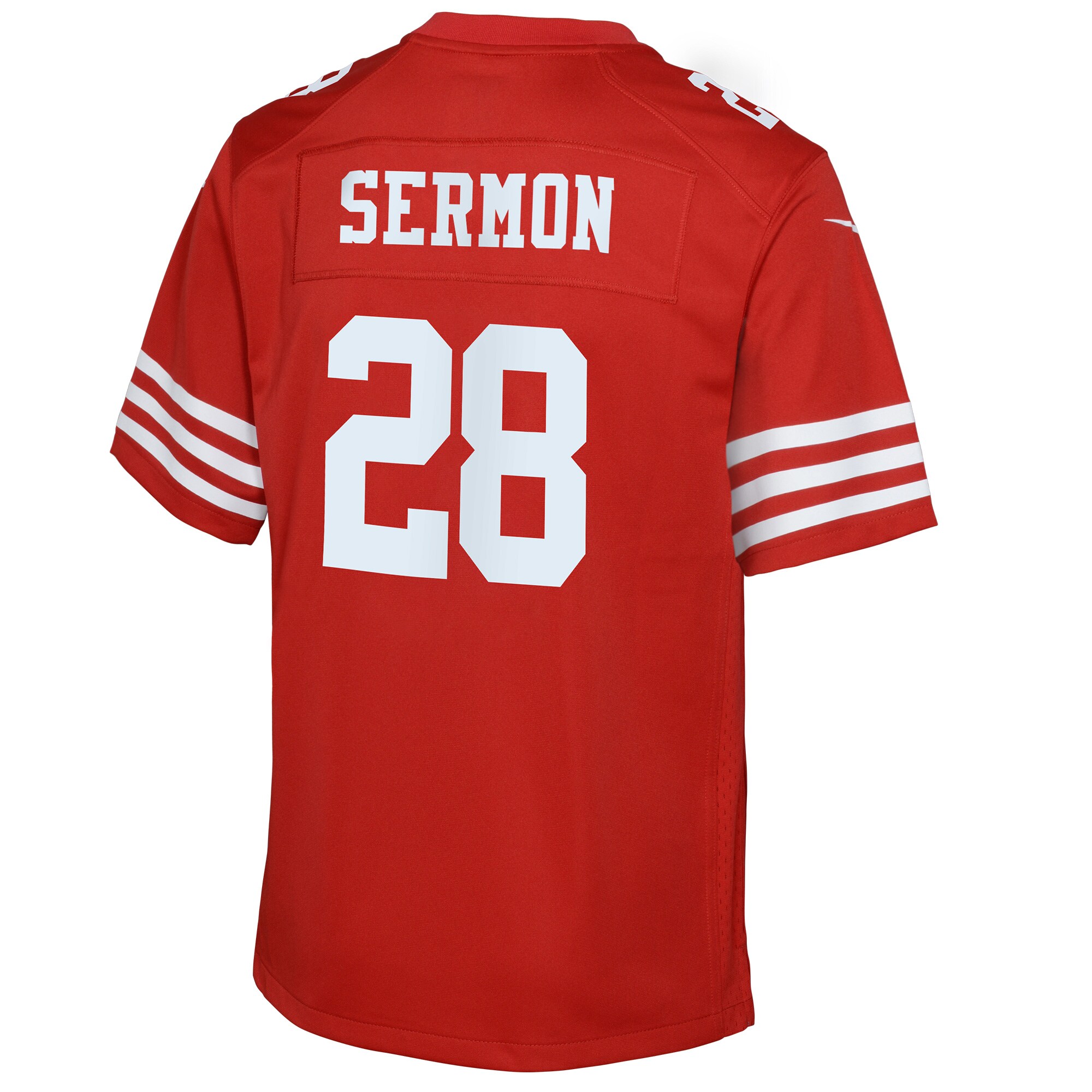 Youth San Francisco 49ers Trey Sermon Scarlet Game Jersey JS5360 nicesnker - Image 3