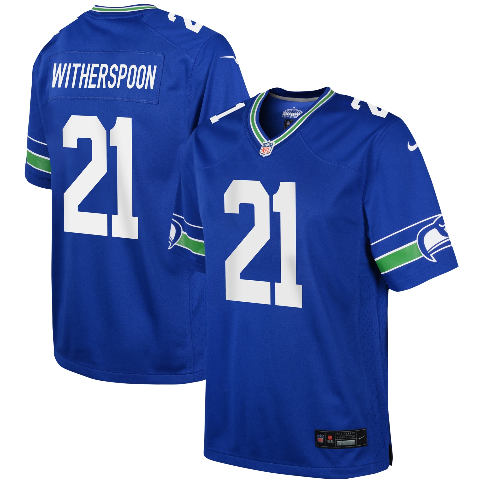 Youth Seattle Seahawks Devon Witherspoon Royal Game Jersey JS6476 nicesnker