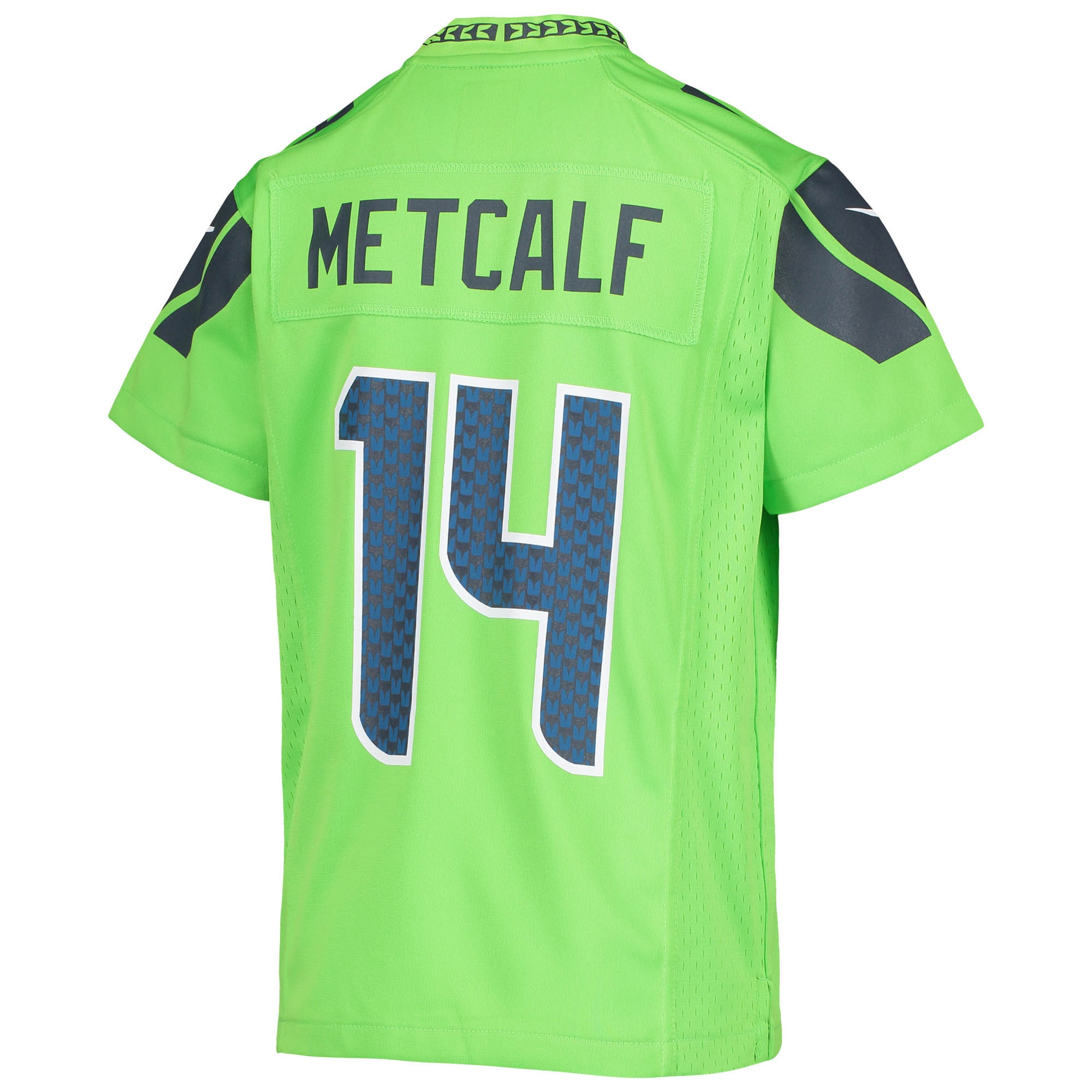 Youth Seattle Seahawks DK Metcalf Neon Green Game Jersey JS6910 nicesnker - Image 3