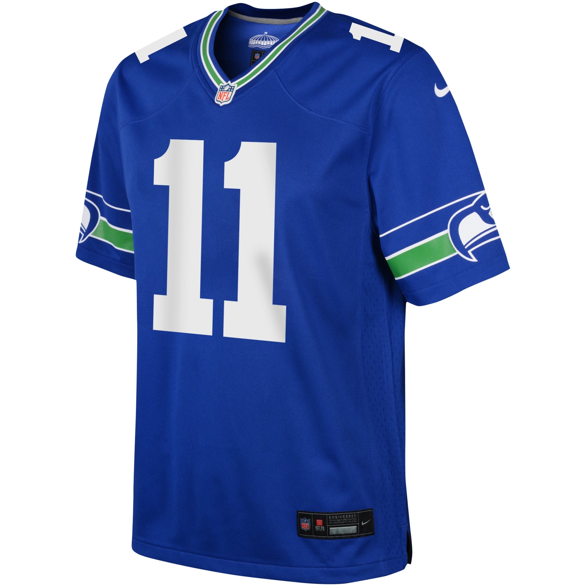 Alternative view of Youth Seattle Seahawks Jaxon Smith-Njigba Royal Game Jersey JS7082 nicesnker