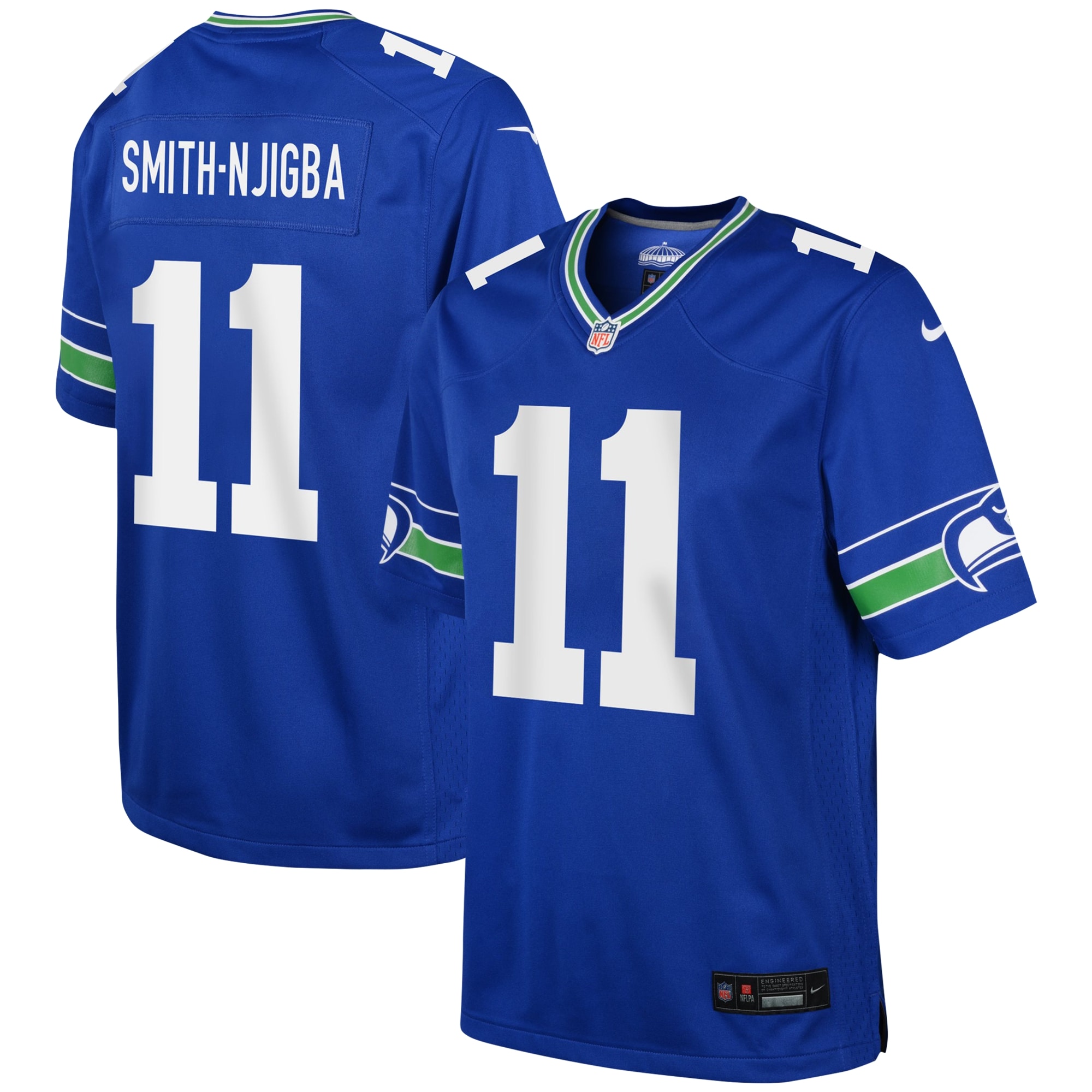 Youth Seattle Seahawks Jaxon Smith-Njigba Royal Game Jersey JS7082 nicesnker