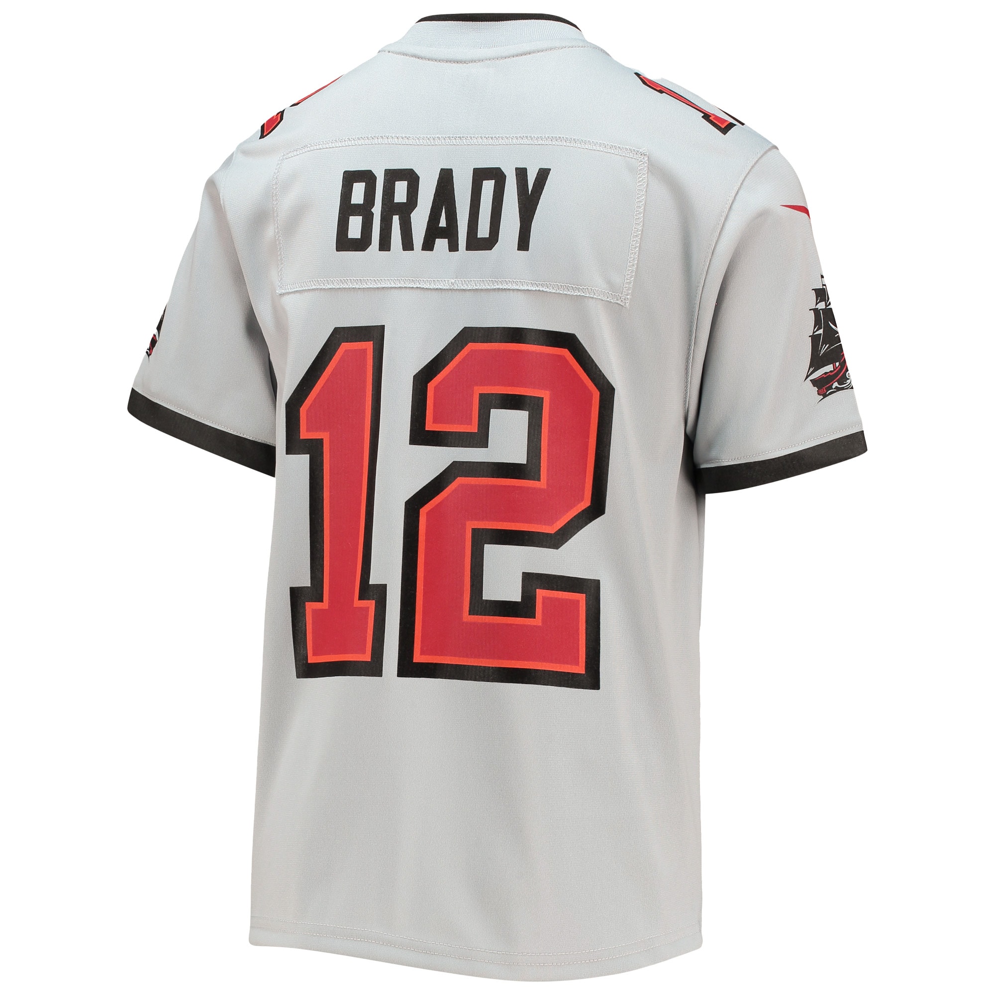 Youth Tampa Bay Buccaneers Tom Brady Gray Inverted Team Game Jersey JS9245 nicesnker - Image 3