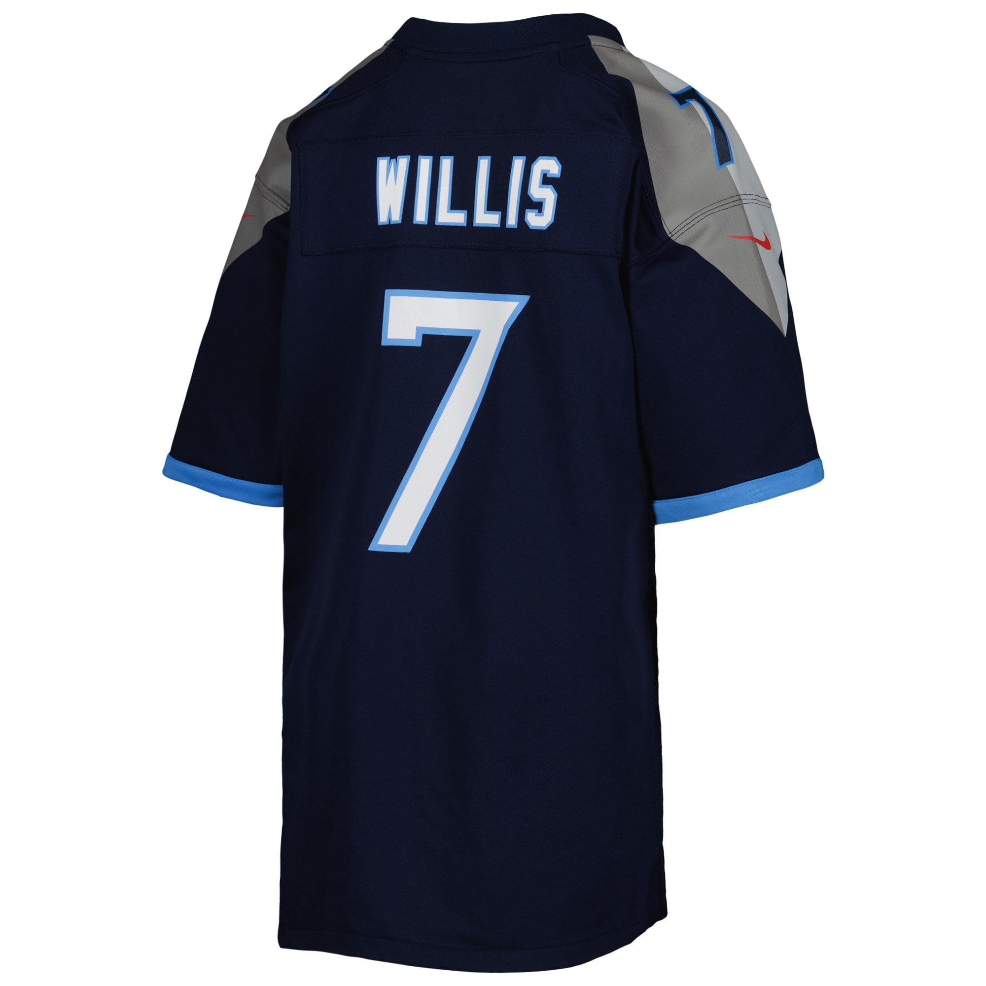 Youth Tennessee Titans Malik Willis Navy Game Jersey JS4999 nicesnker - Image 3