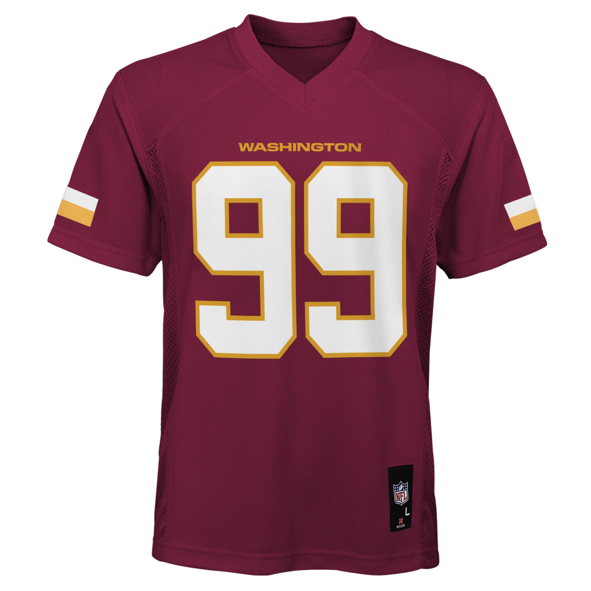 Alternative view of Youth Washington Commanders Chase Young Burgundy Player Jersey JS8005 nicesnker