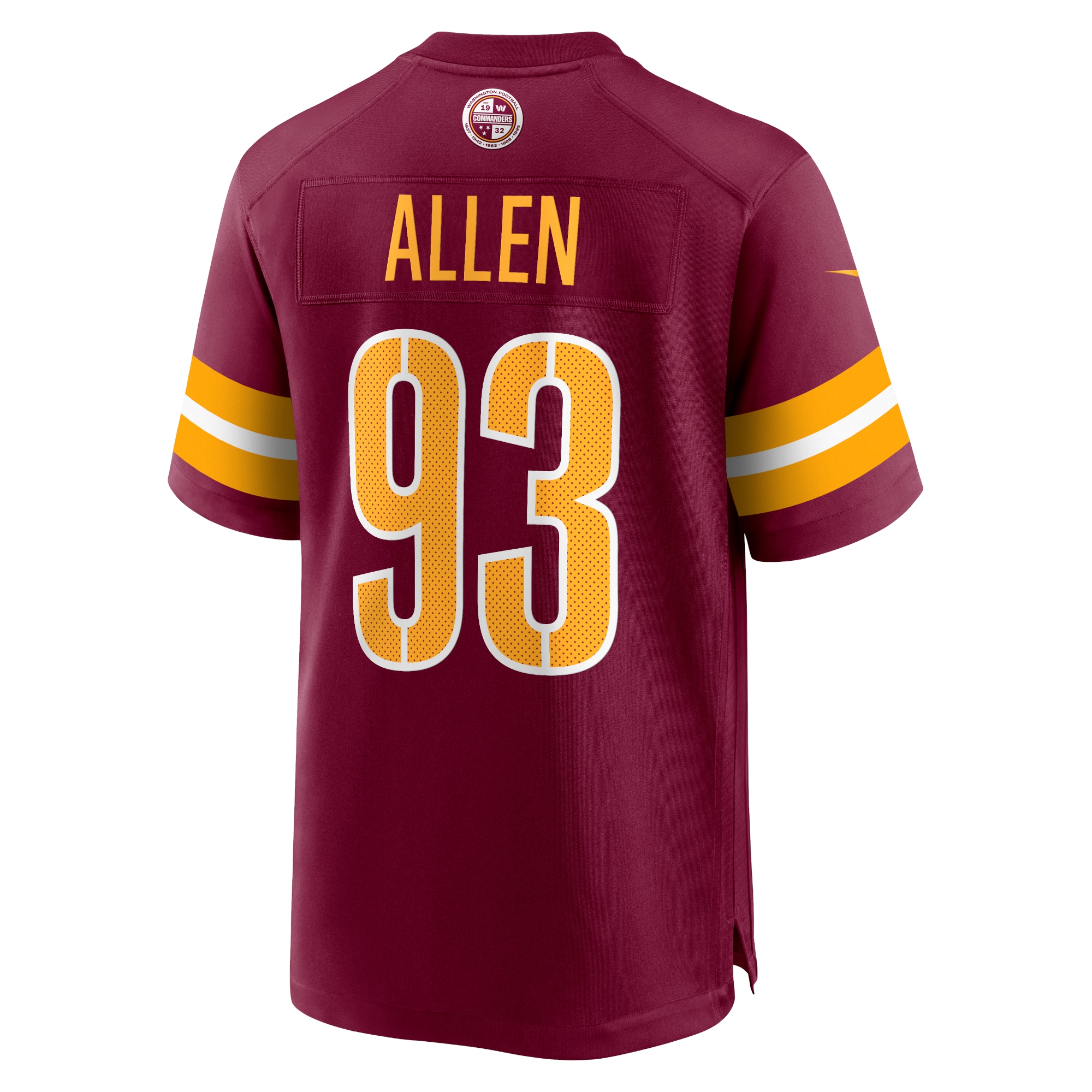 Youth Washington Commanders Jonathan Allen Burgundy Game Jersey JS8041 nicesnker - Image 3