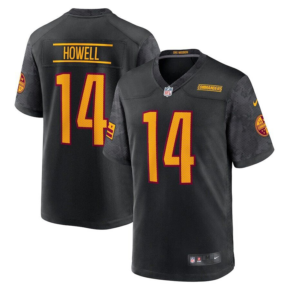 Youth Washington Commanders Sam Howell Black Game Jersey JS8472 nicesnker