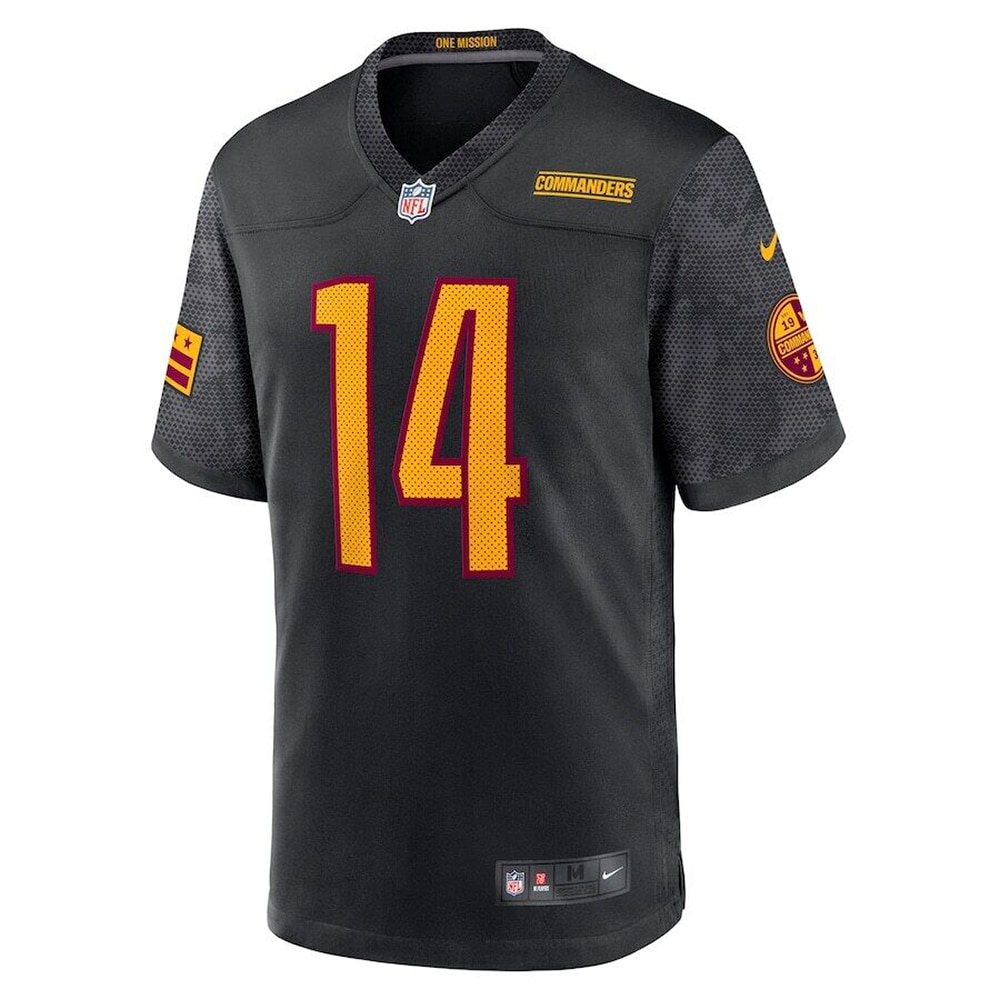 Alternative view of Youth Washington Commanders Sam Howell Black Game Jersey JS8472 nicesnker