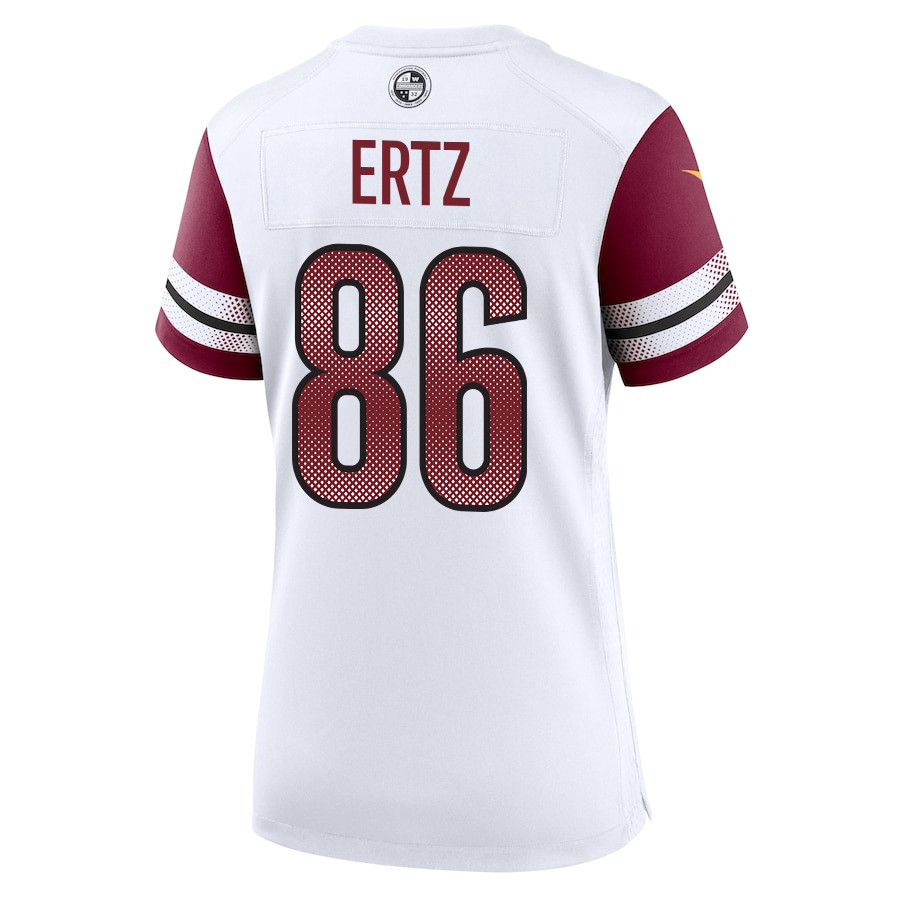 Alternative view of Zach Ertz 86 Washington Commanders Game Women Jersey - White JS5247 nicesnker