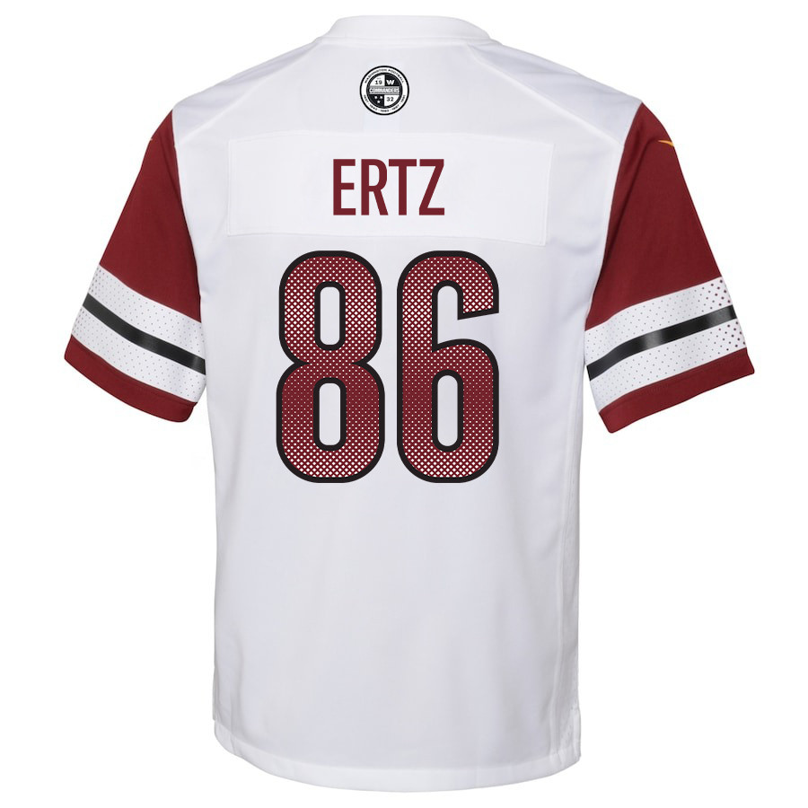 Alternative view of Zach Ertz 86 Washington Commanders Game YOUTH Jersey - White JS7434 nicesnker