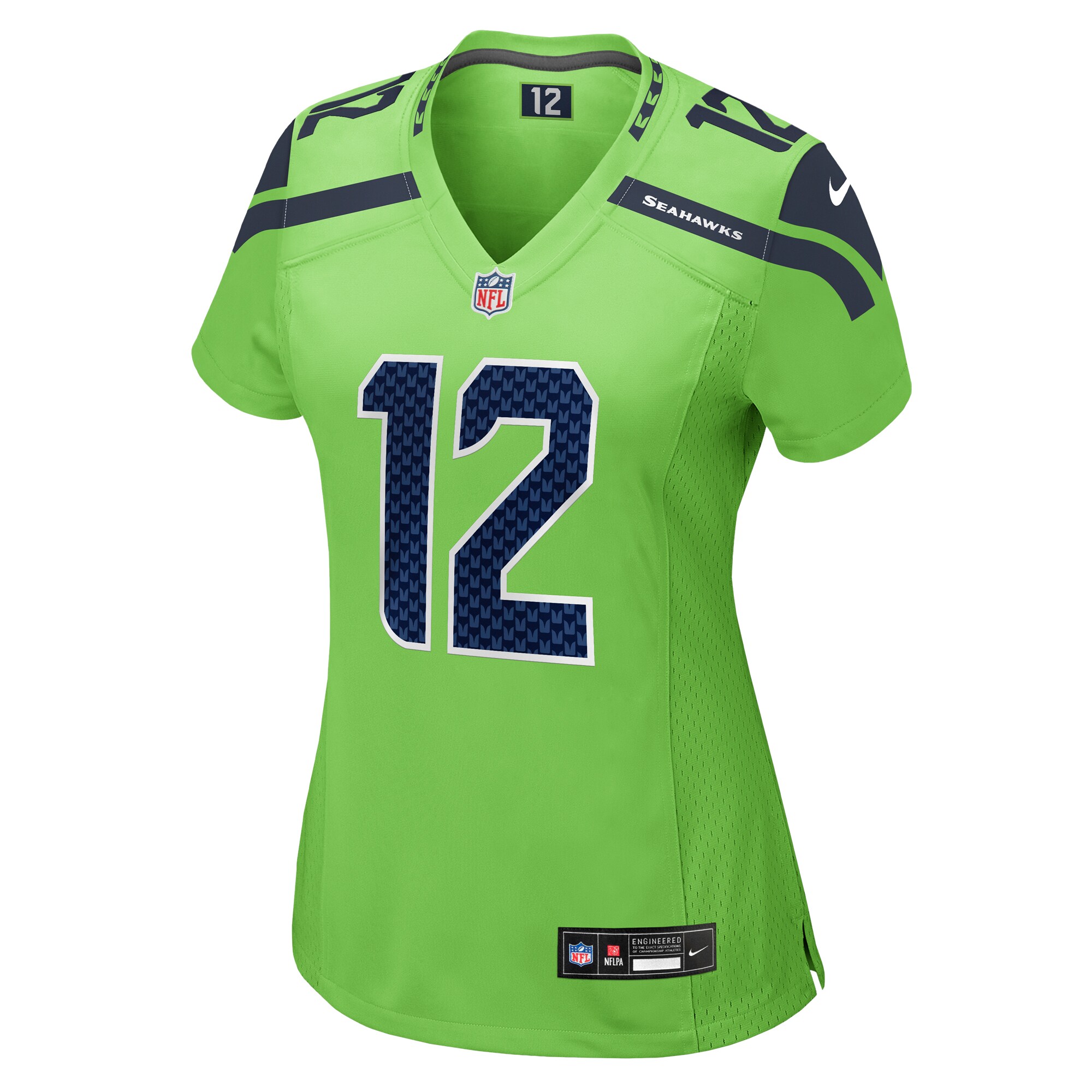 Alternative view of 12s Neon Seattle Seahawks Game Jersey - Women's