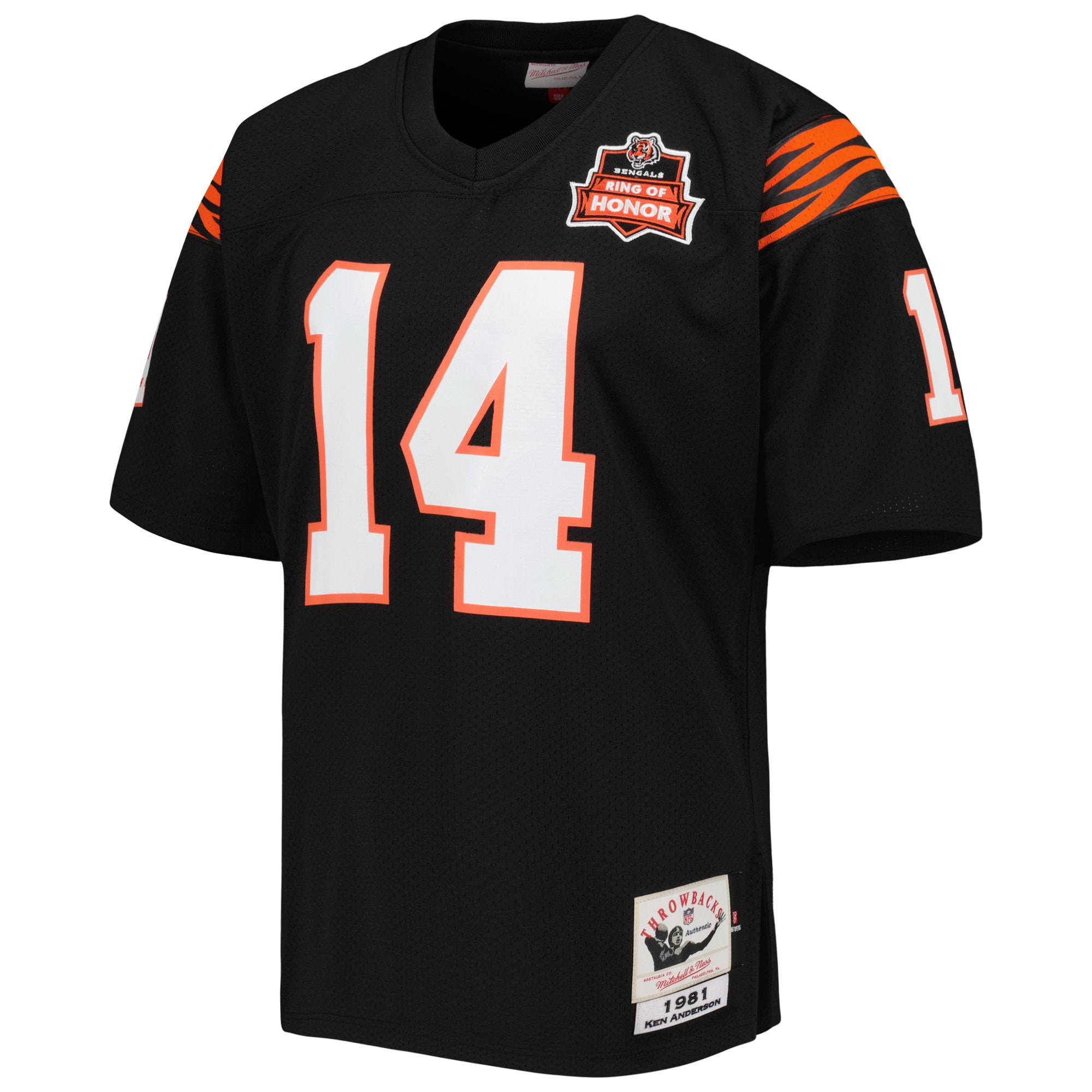 Alternative view of 1981 Ken Anderson Mitchell & Ness Cincinnati Bengals Throwback Game Jersey - Men's