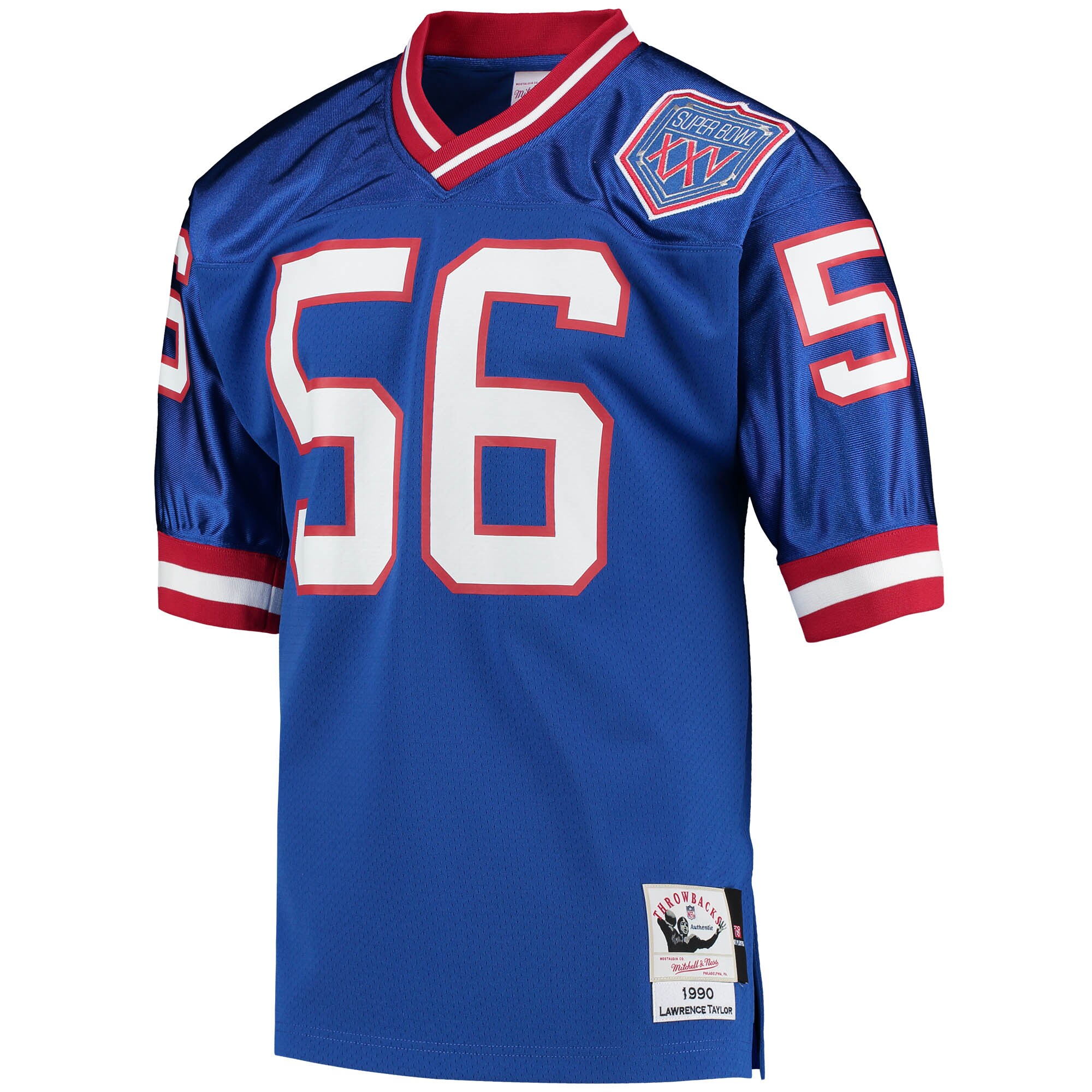 Alternative view of 1990 Lawrence Taylor Mitchell & Ness New York Giants Throwback Game Jersey - Men's