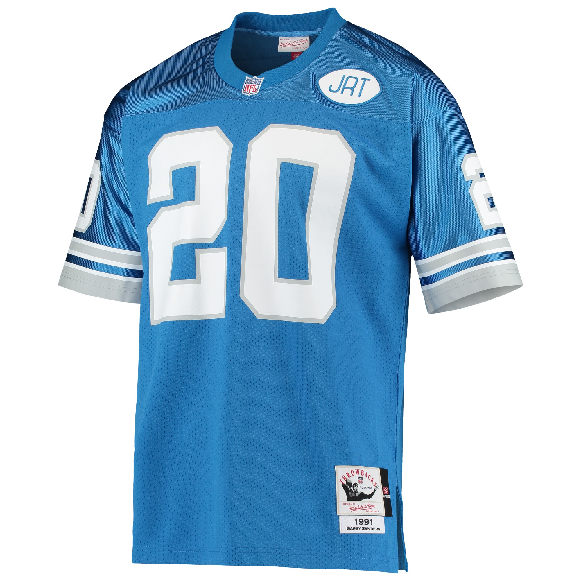 Alternative view of 1991 Barry Sanders Mitchell & Ness Detroit Lions Throwback Game Jersey - Men's