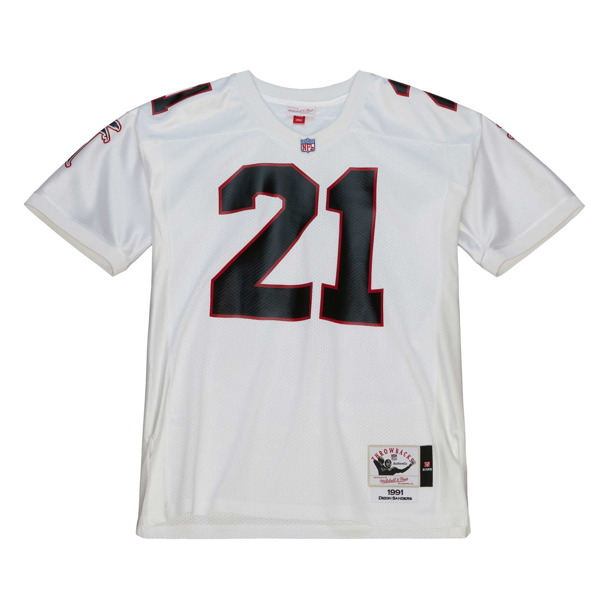 Alternative view of 1991 Deion Sanders Mitchell & Ness Atlanta Falcons Throwback Game Jersey - Men's