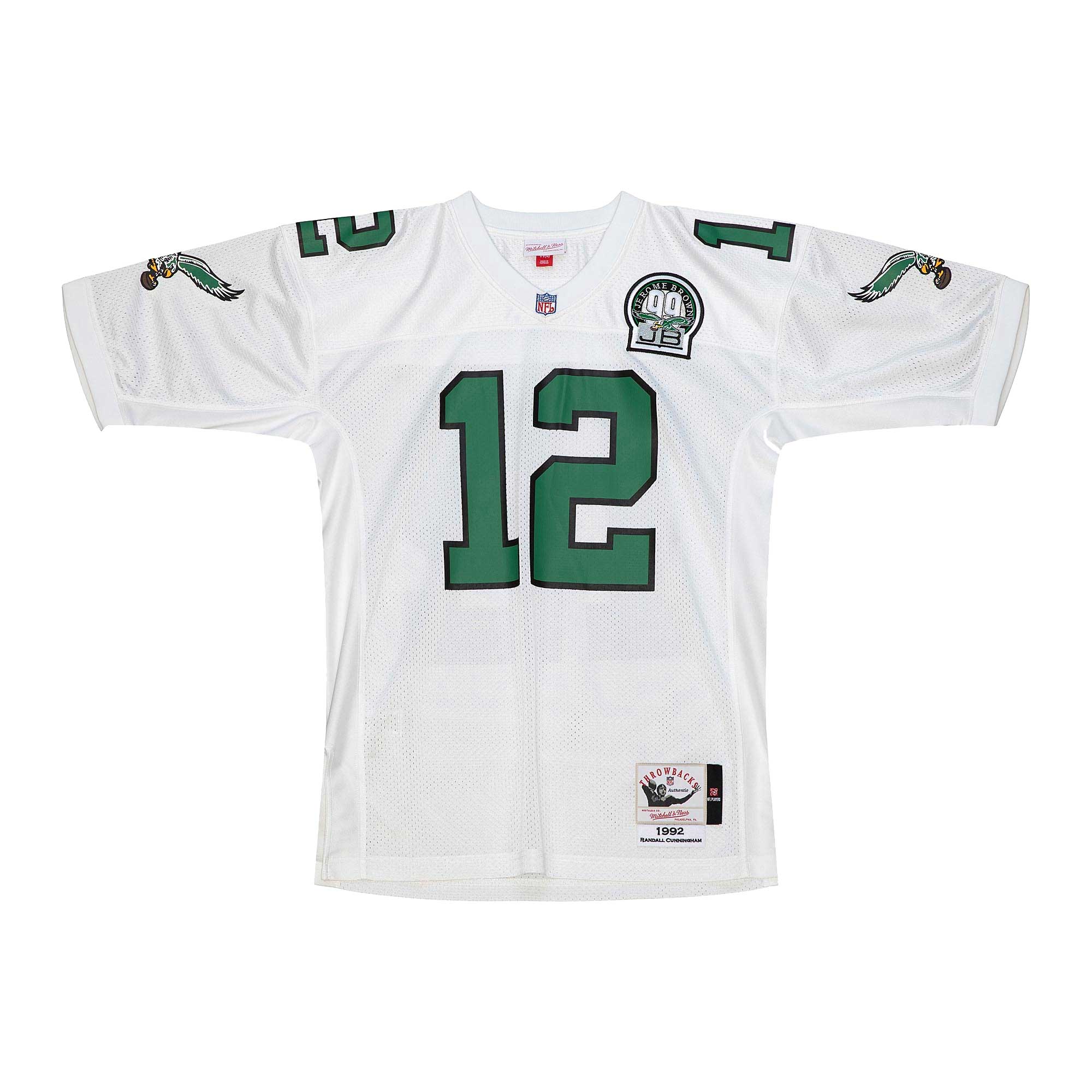 Alternative view of 1992 Randall Cunningham Mitchell & Ness Philadelphia Eagles Throwback Game Jersey - Men's