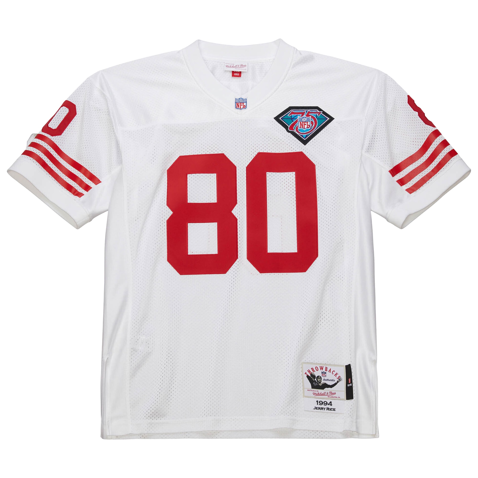 Alternative view of 1994 Jerry Rice Mitchell & Ness San Francisco 49ers Throwback Game Jersey - Men's