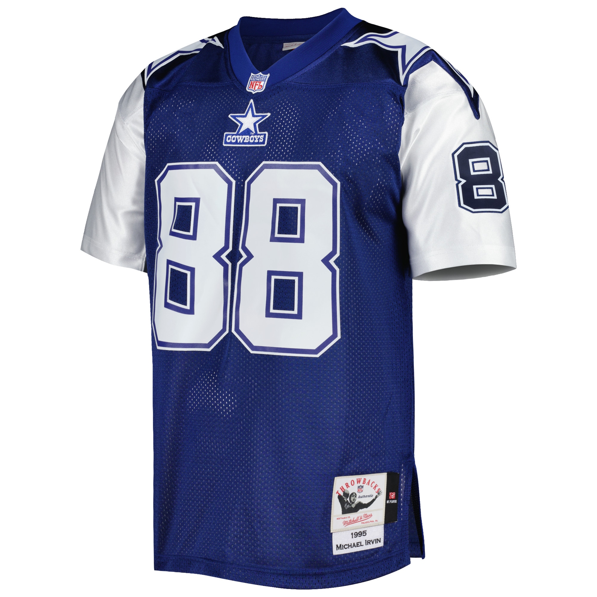 Alternative view of 1995 Michael Irvin Mitchell & Ness Dallas Cowboys Throwback Game Jersey - Men's