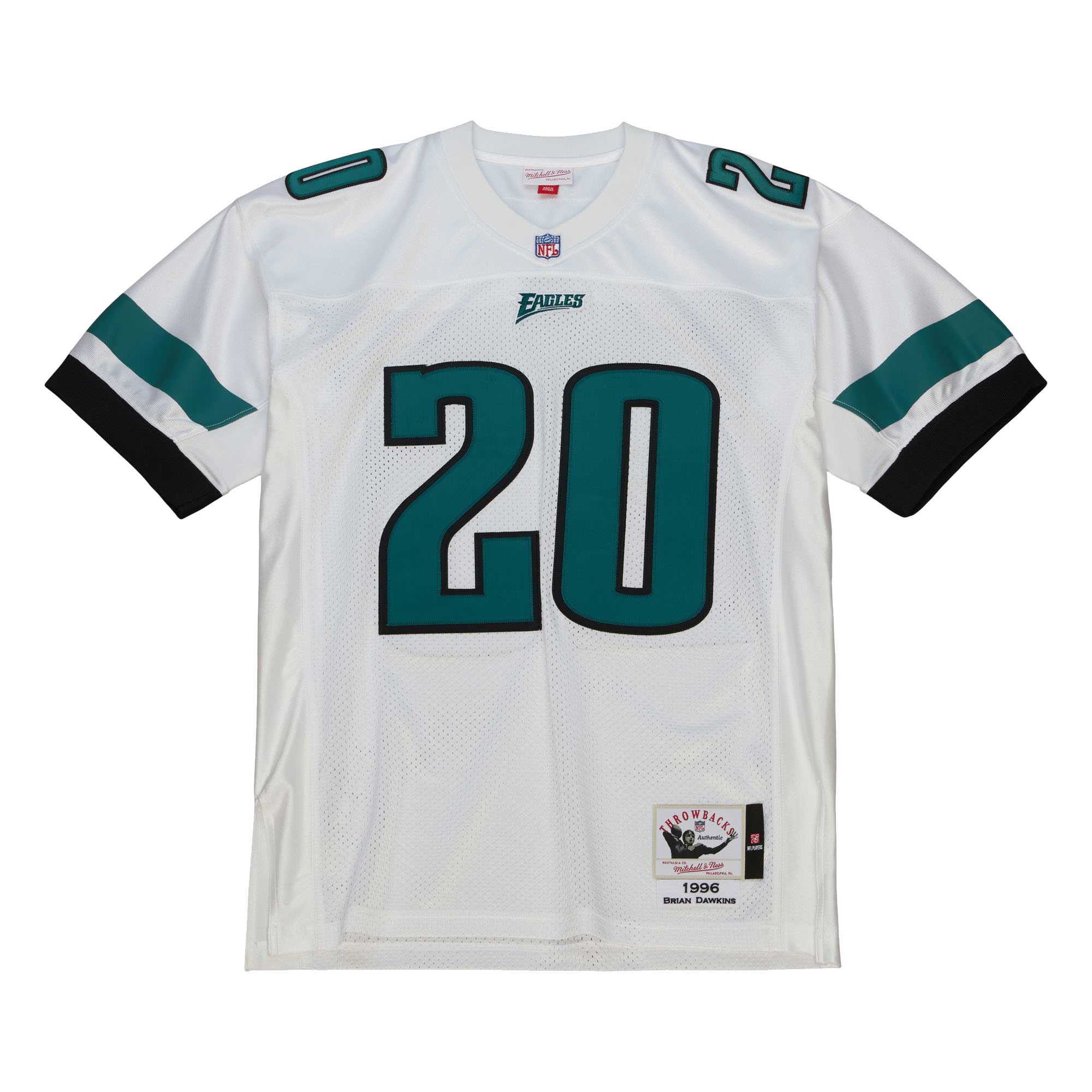 Alternative view of 1996 Brian Dawkins Mitchell & Ness Philadelphia Eagles Throwback Game Jersey - Men's