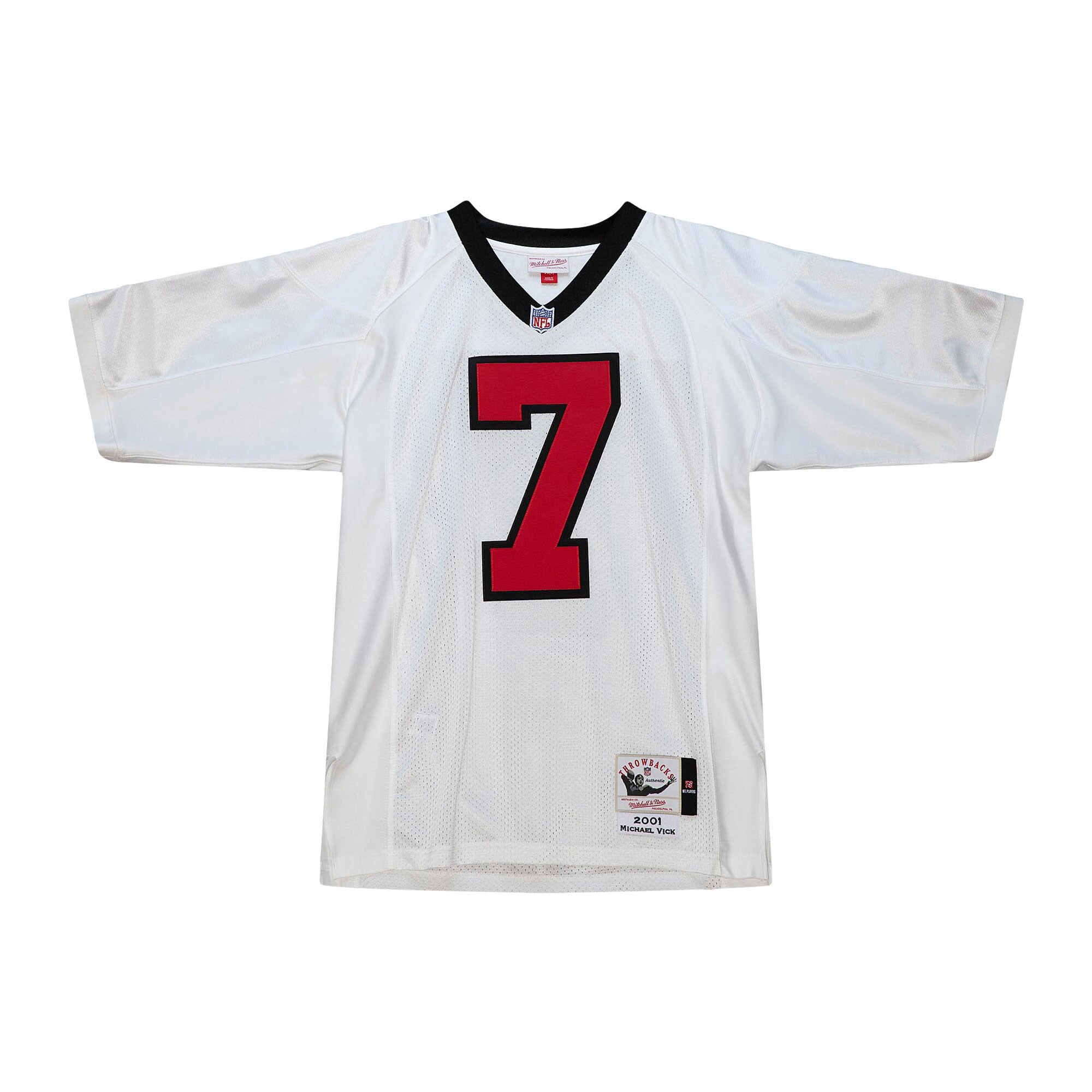 Alternative view of 2001 Michael Vick Mitchell & Ness Atlanta Falcons Throwback Game Jersey - Men's