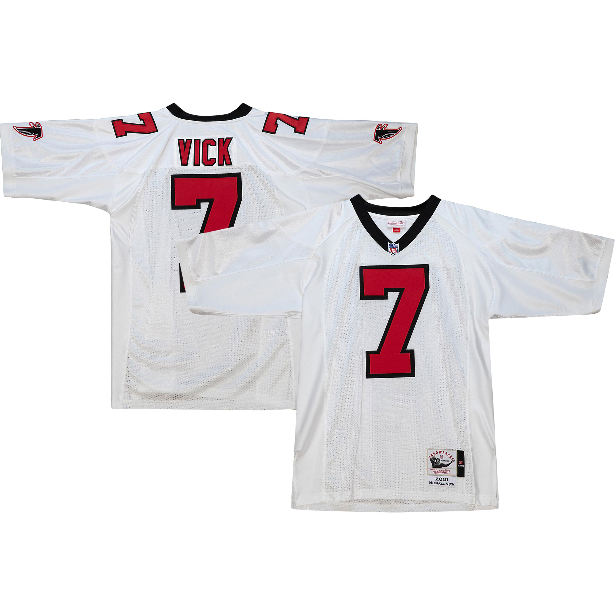 2001 Michael Vick Mitchell & Ness Atlanta Falcons Throwback Game Jersey - Men's