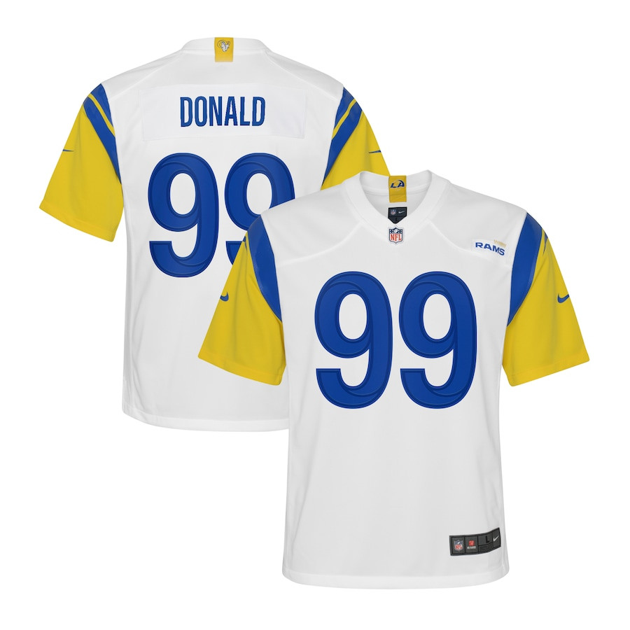 Aaron Donald #99 Los Angeles Rams Game Jersey - Youth | White