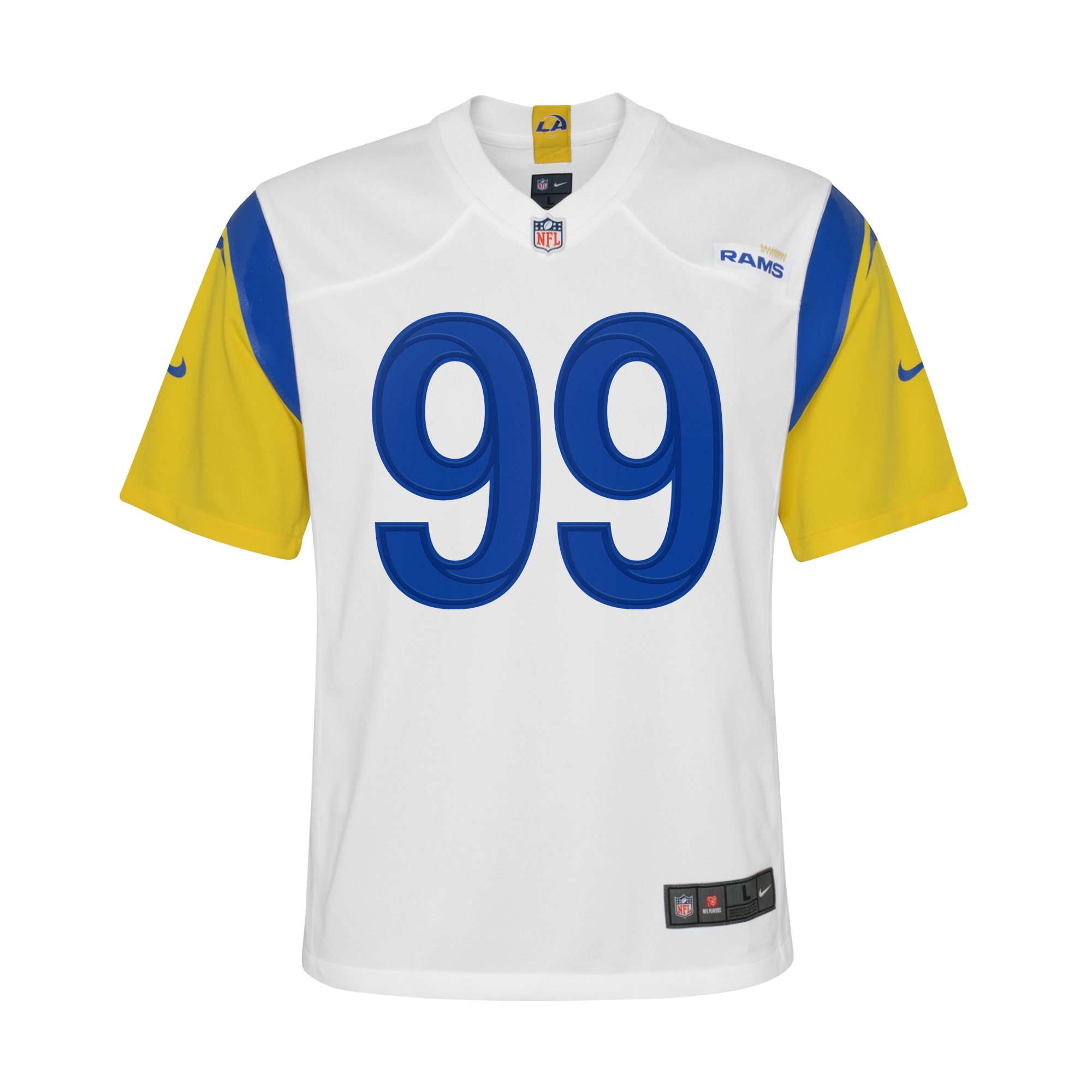 Alternative view of Aaron Donald Los Angeles Rams Game Jersey - Youth