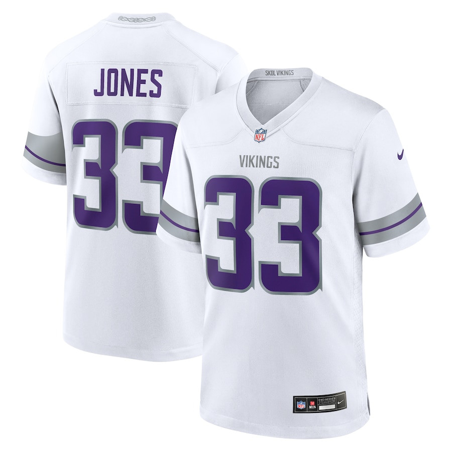 Aaron Jones #33 Minnesota Vikings Alternate Game Jersey - Men's | White