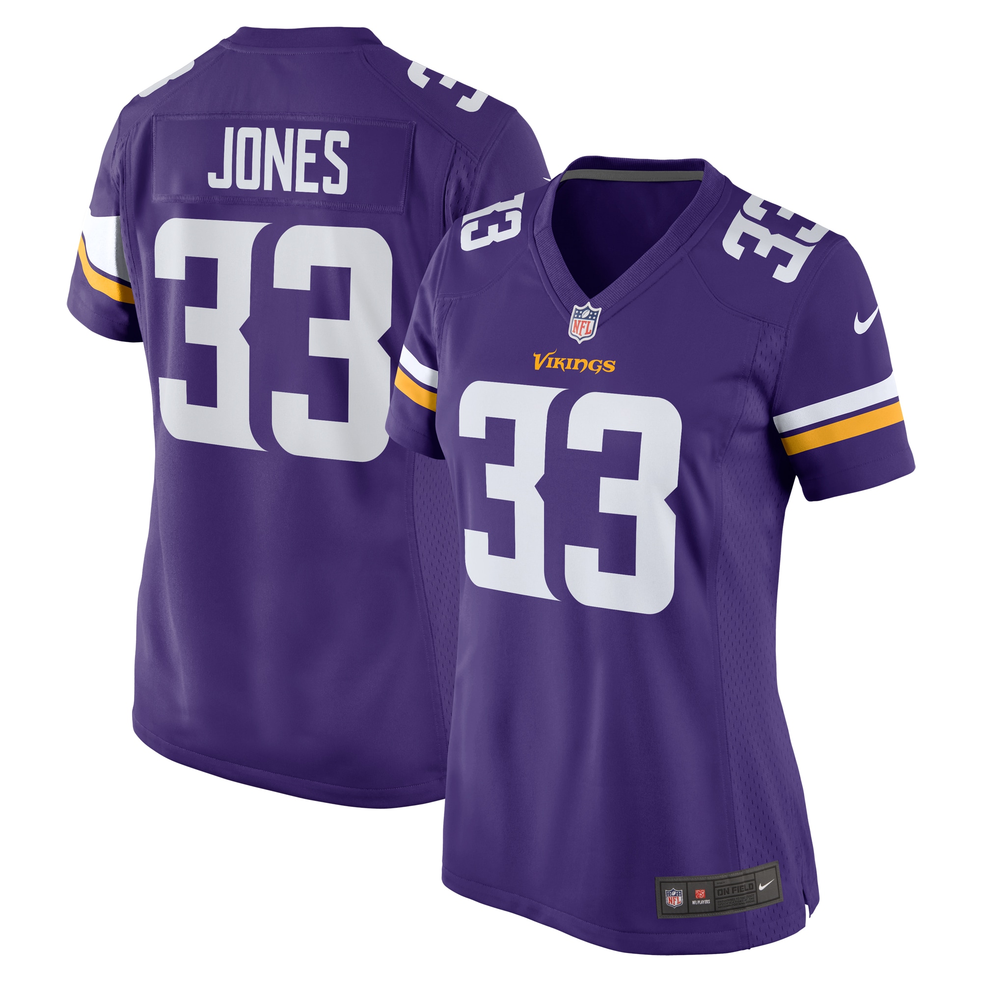 Aaron Jones Minnesota Vikings Game Jersey - Women's