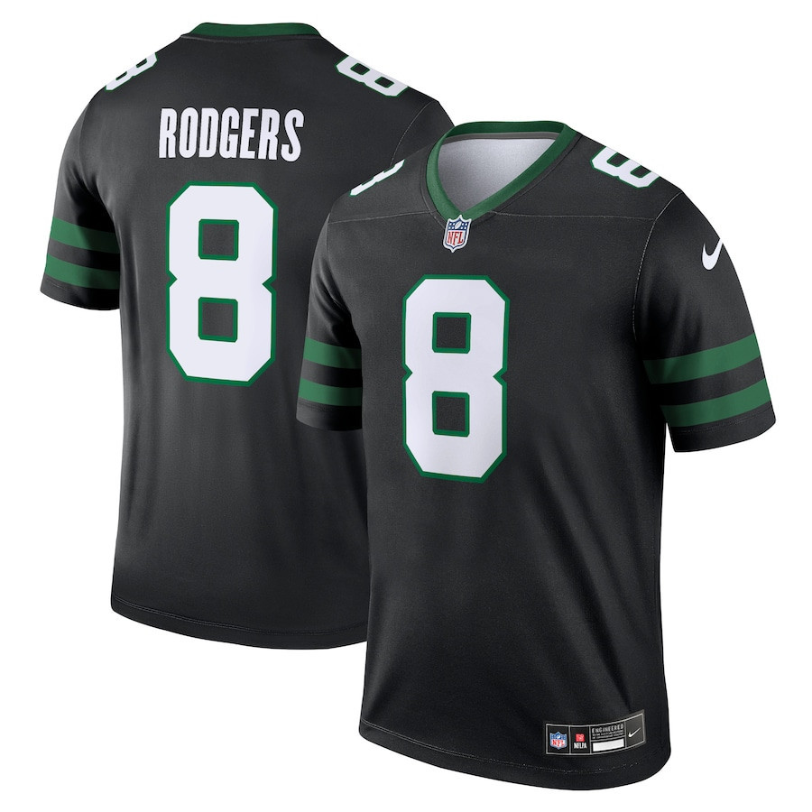 Aaron Rodgers #8 New York Jets Alternate Legend Jersey - Men's