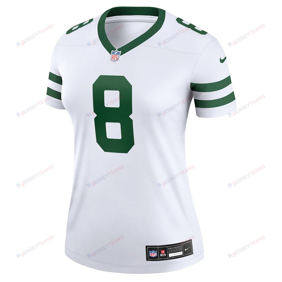 Alternative view of Aaron Rodgers #8 New York Jets Alternate Legend Jersey - Women's | Spotlight White