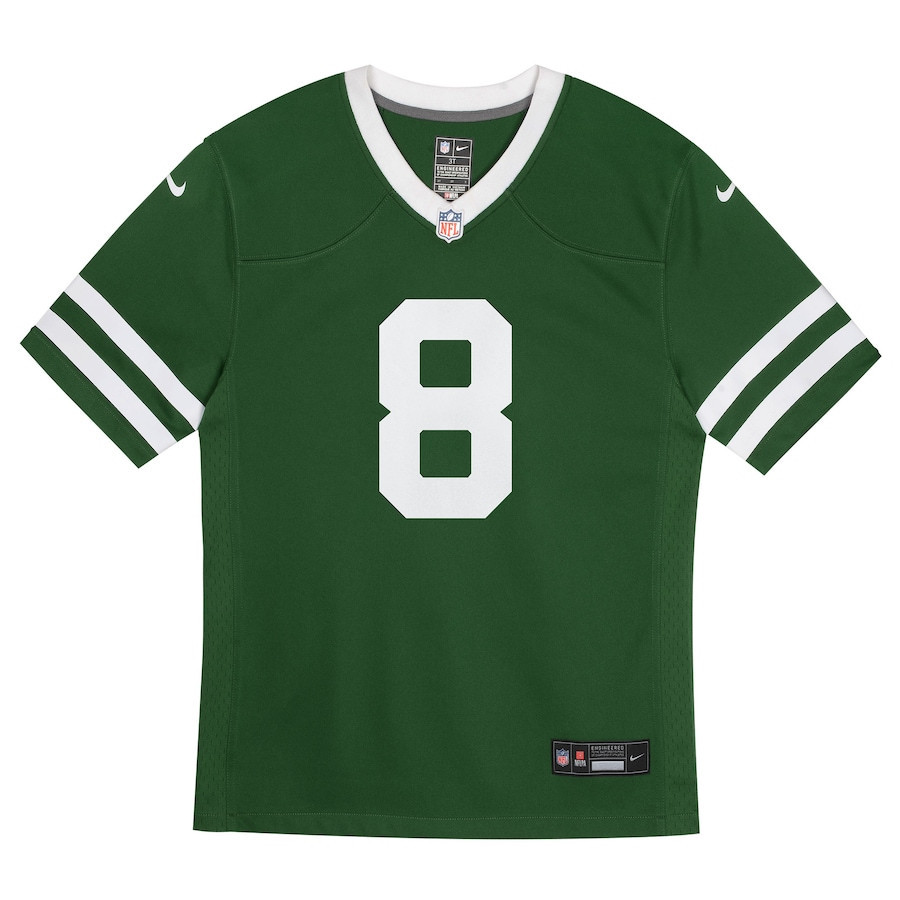 Alternative view of Aaron Rodgers #8 New York Jets Game Jersey - Youth