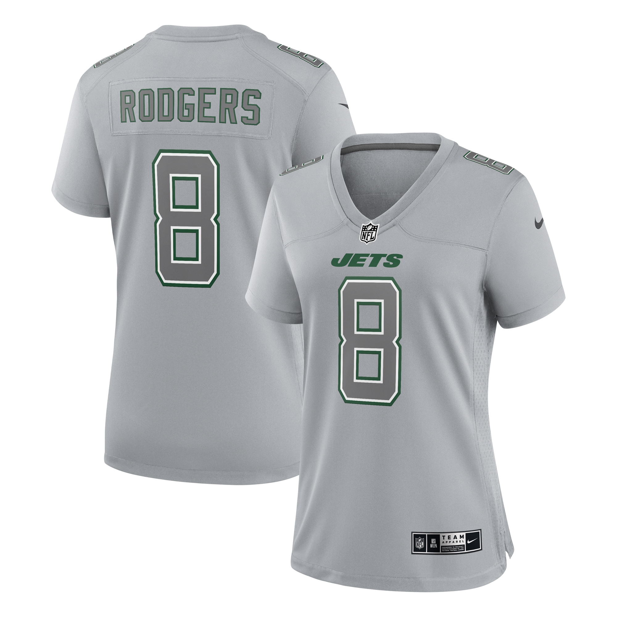Aaron Rodgers Heather New York Jets Game Jersey - Women's