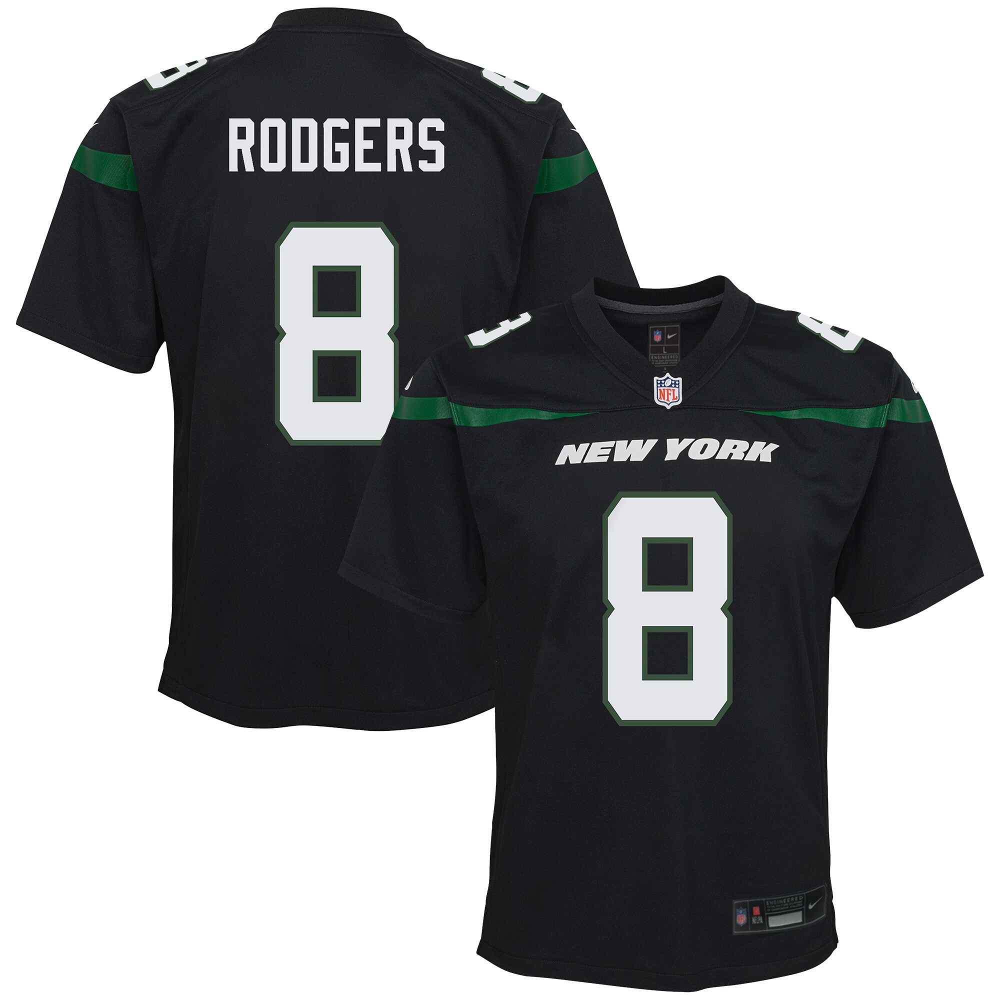 Aaron Rodgers New York Jets Game Jersey - Youth