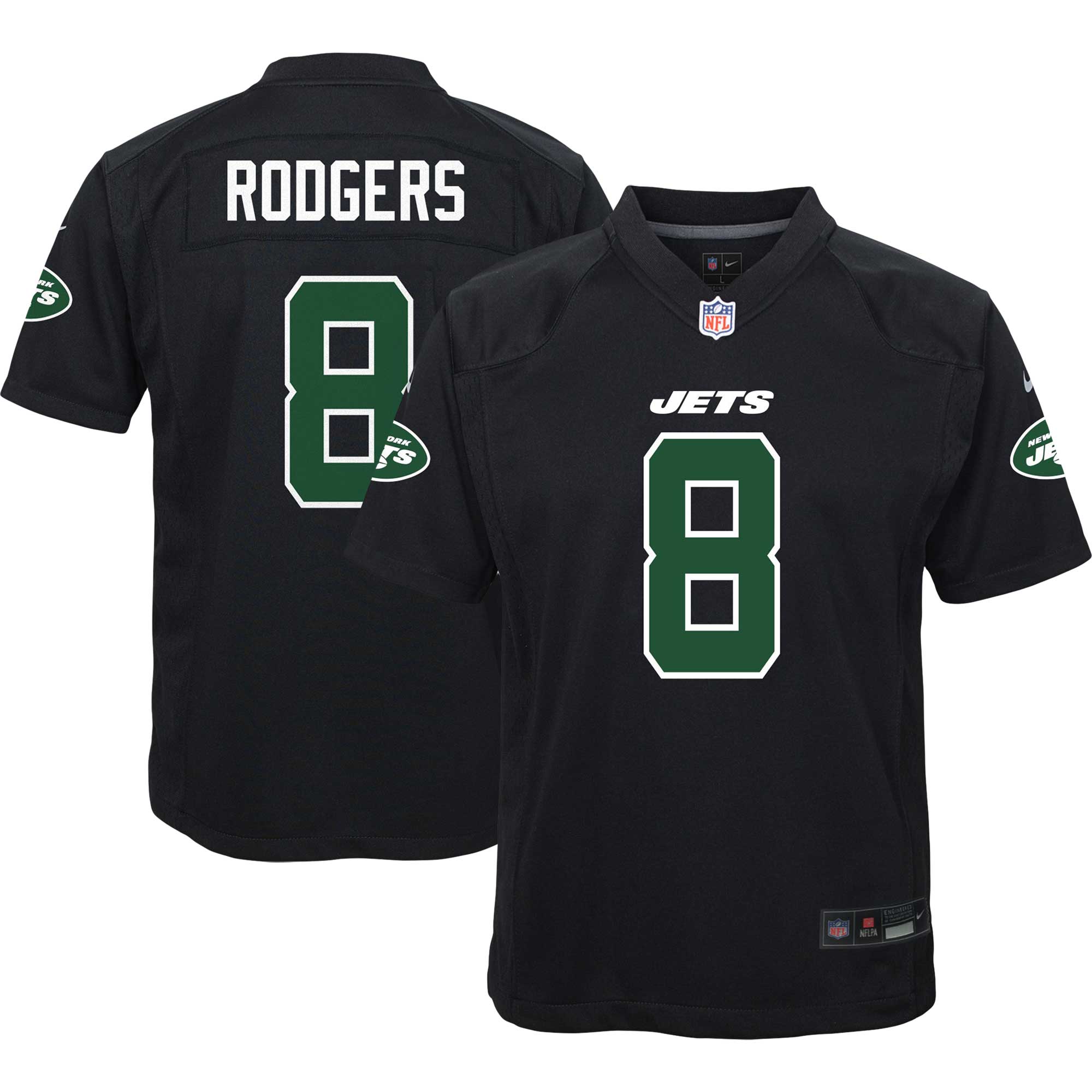 Aaron Rodgers New York Jets Game Jersey - Youth