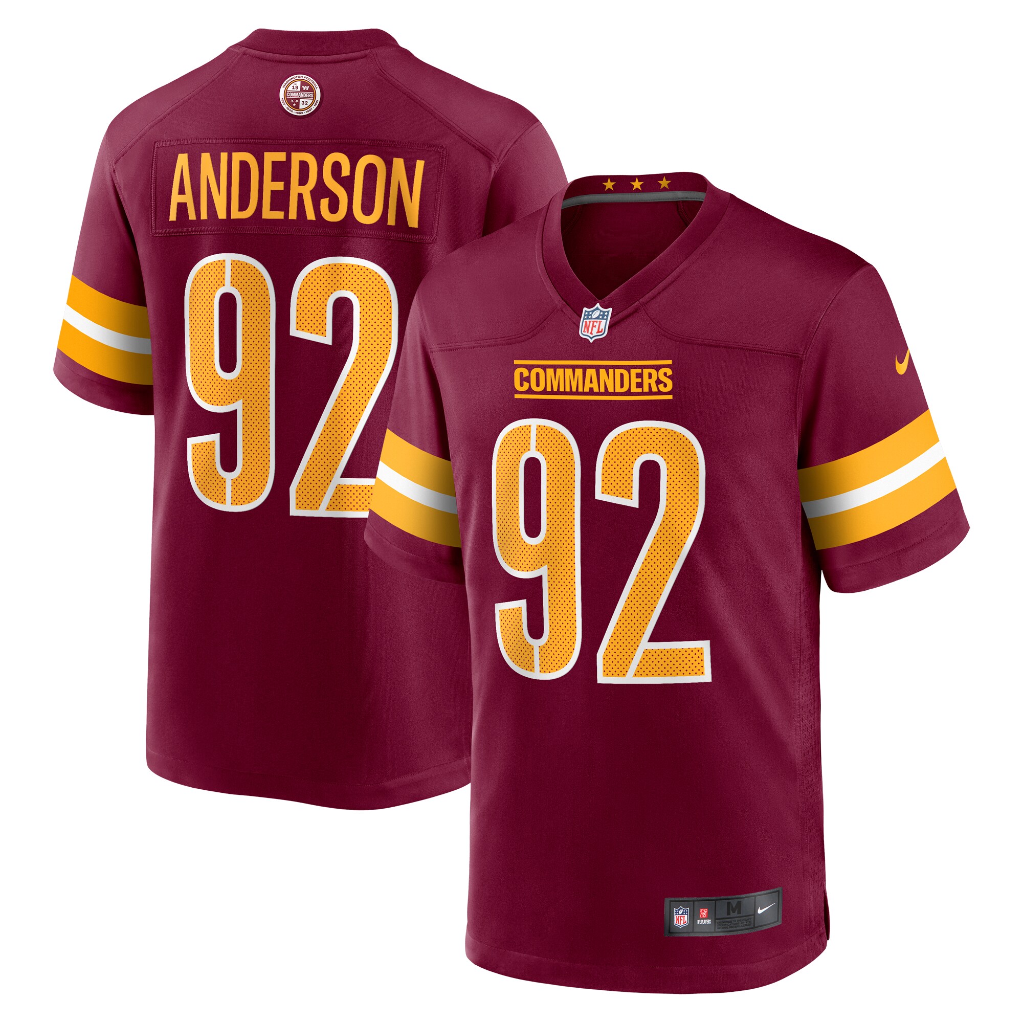 Abdullah Anderson Washington Commanders Game Jersey - Men's