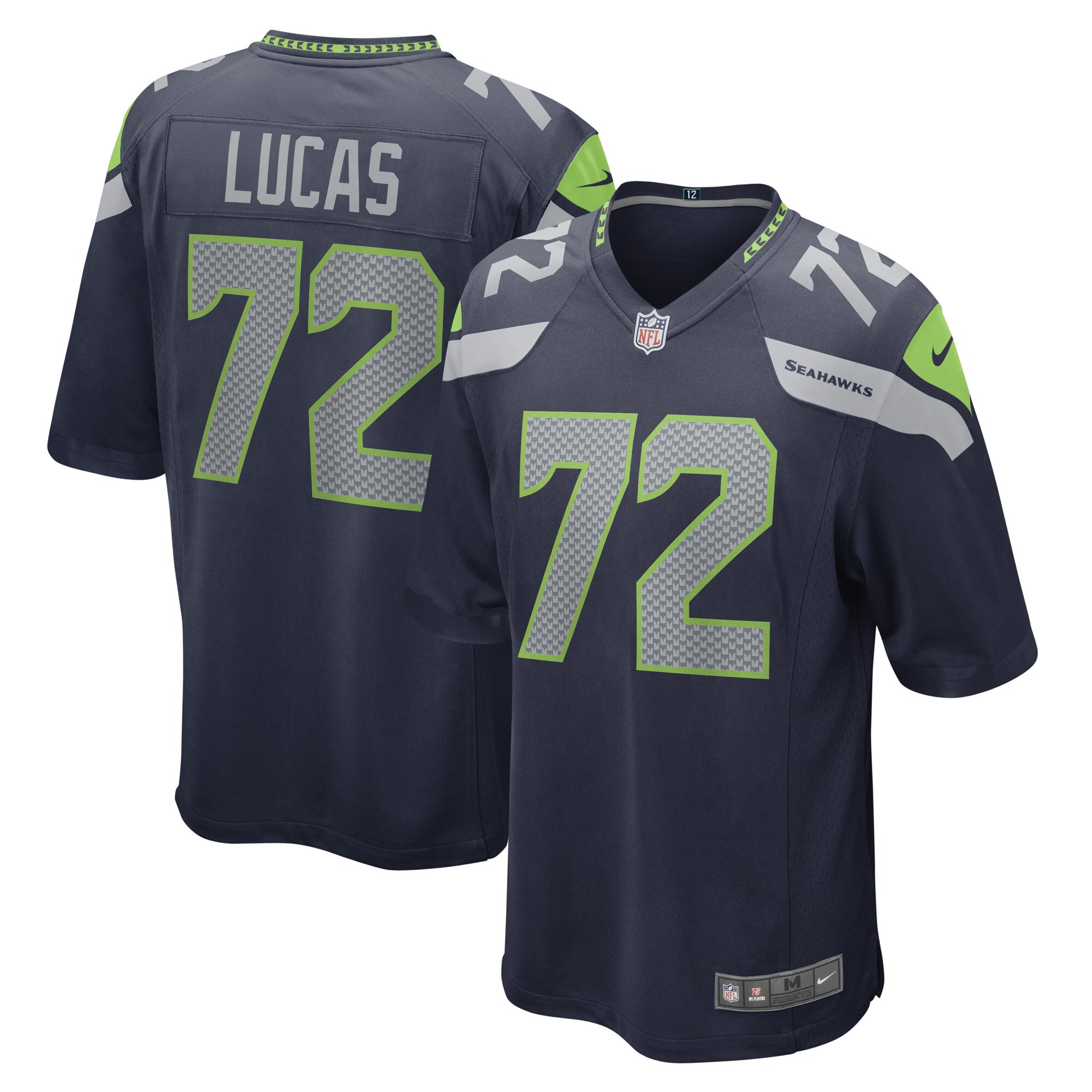 Abraham Lucas Seattle Seahawks Game Jersey - Men's