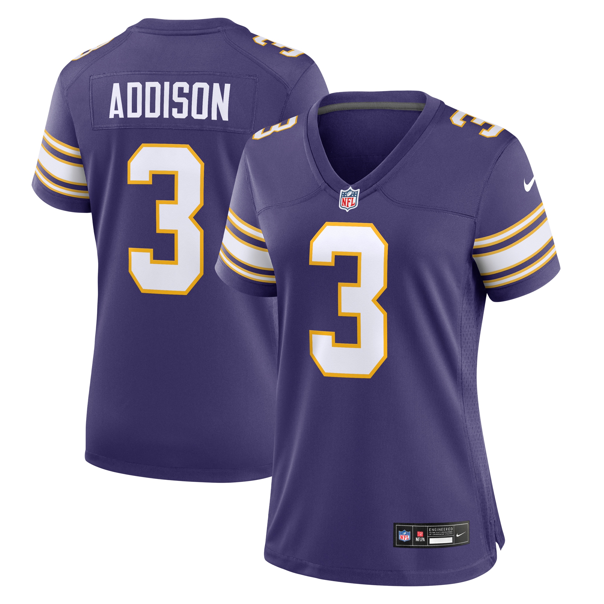 Addison Minnesota Vikings Classic Game Jersey - Women's