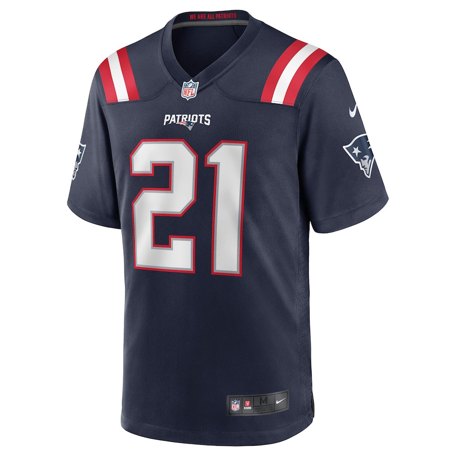 Alternative view of Adrian Phillips #21 New England Patriots Game Jersey - Men's | Navy