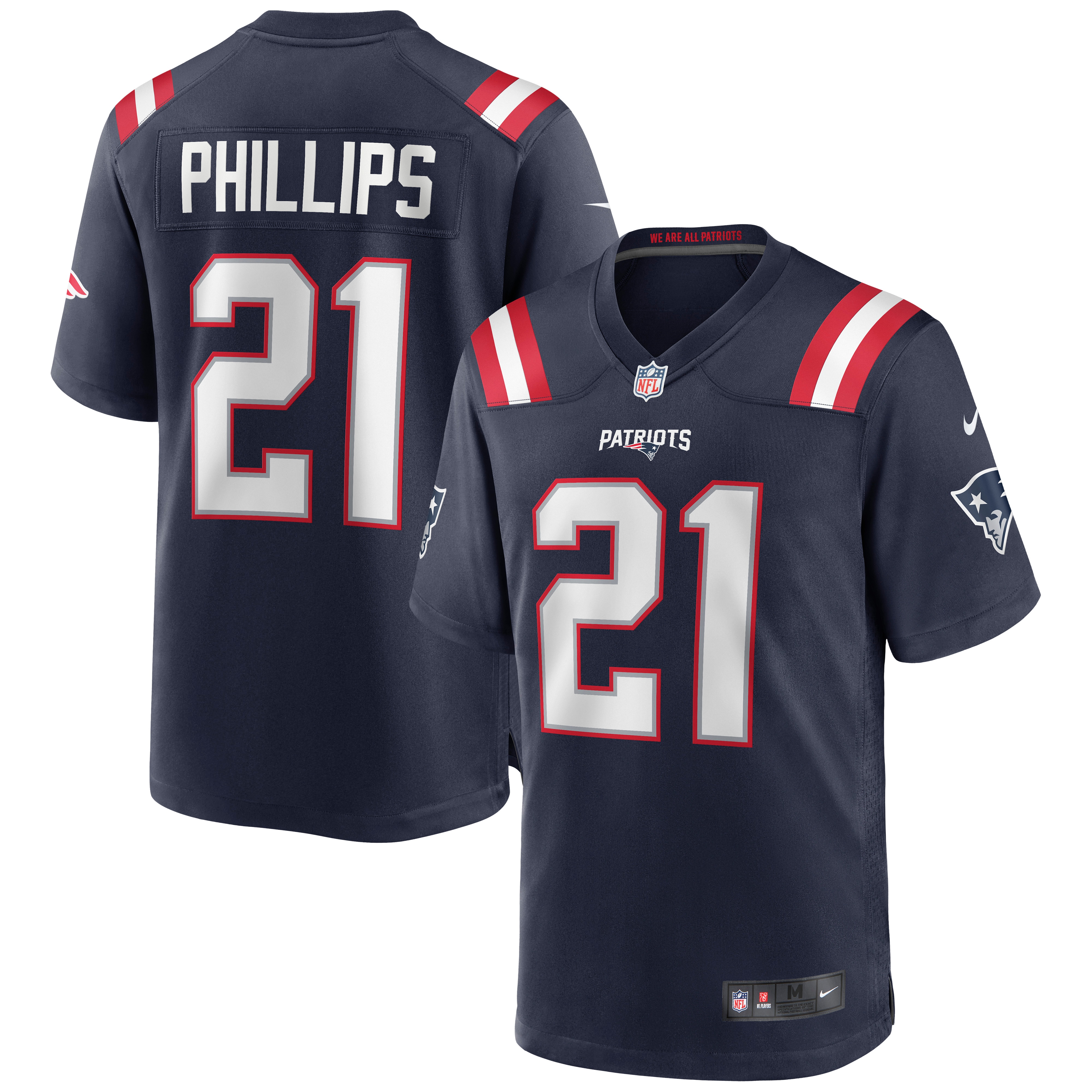 Adrian Phillips New England Patriots Game Jersey - Men's