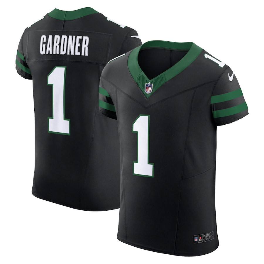 Ahmad Sauce Gardner #1 New York Jets Alternate Elite Jersey - Men's | Legacy Black
