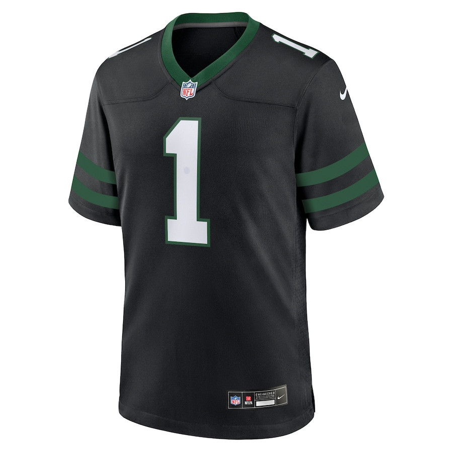 Alternative view of Ahmad Sauce Gardner #1 New York Jets Alternate Game Jersey - Men's