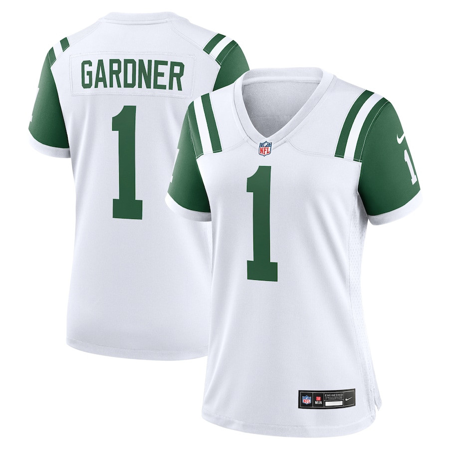Ahmad Sauce Gardner #1 New York Jets Alternate Game Jersey - Women's | White