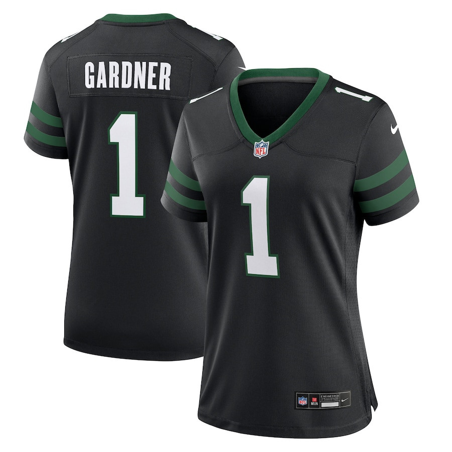 Ahmad Sauce Gardner #1 New York Jets Alternate Game Jersey - Women's