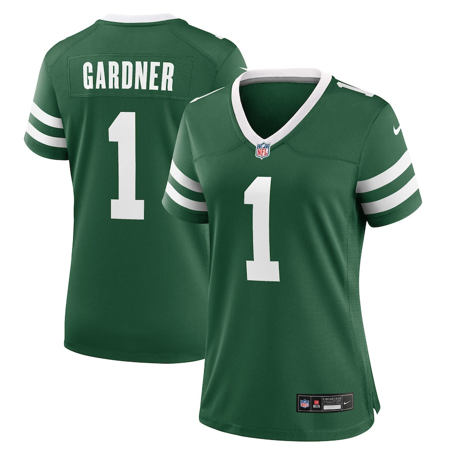 Ahmad Sauce Gardner #1 New York Jets Game Jersey - Women's | Legacy Green