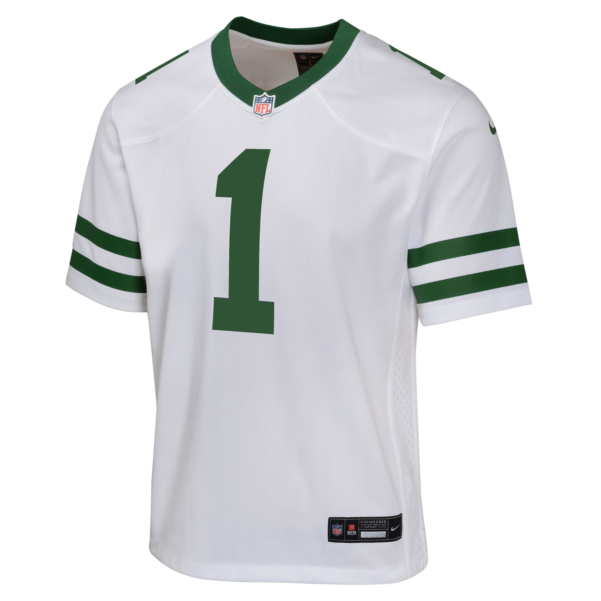 Alternative view of Ahmad Sauce Gardner New York Jets Game Jersey - Youth