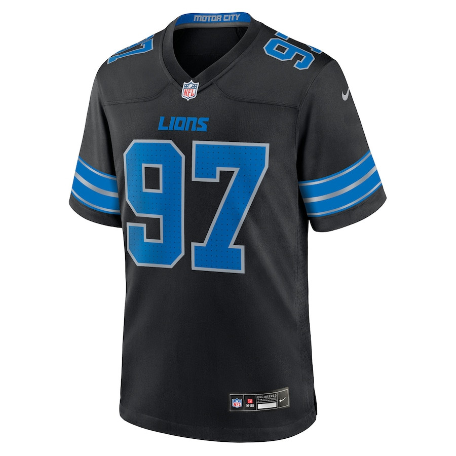 Alternative view of Aidan Hutchinson #97 Detroit Lions 2nd Alternate Game Jersey - Men's
