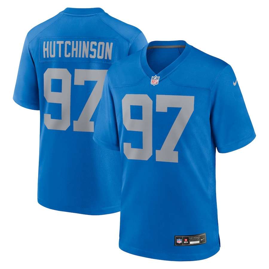 Aidan Hutchinson #97 Detroit Lions Alternate Game Jersey - Men's | Blue